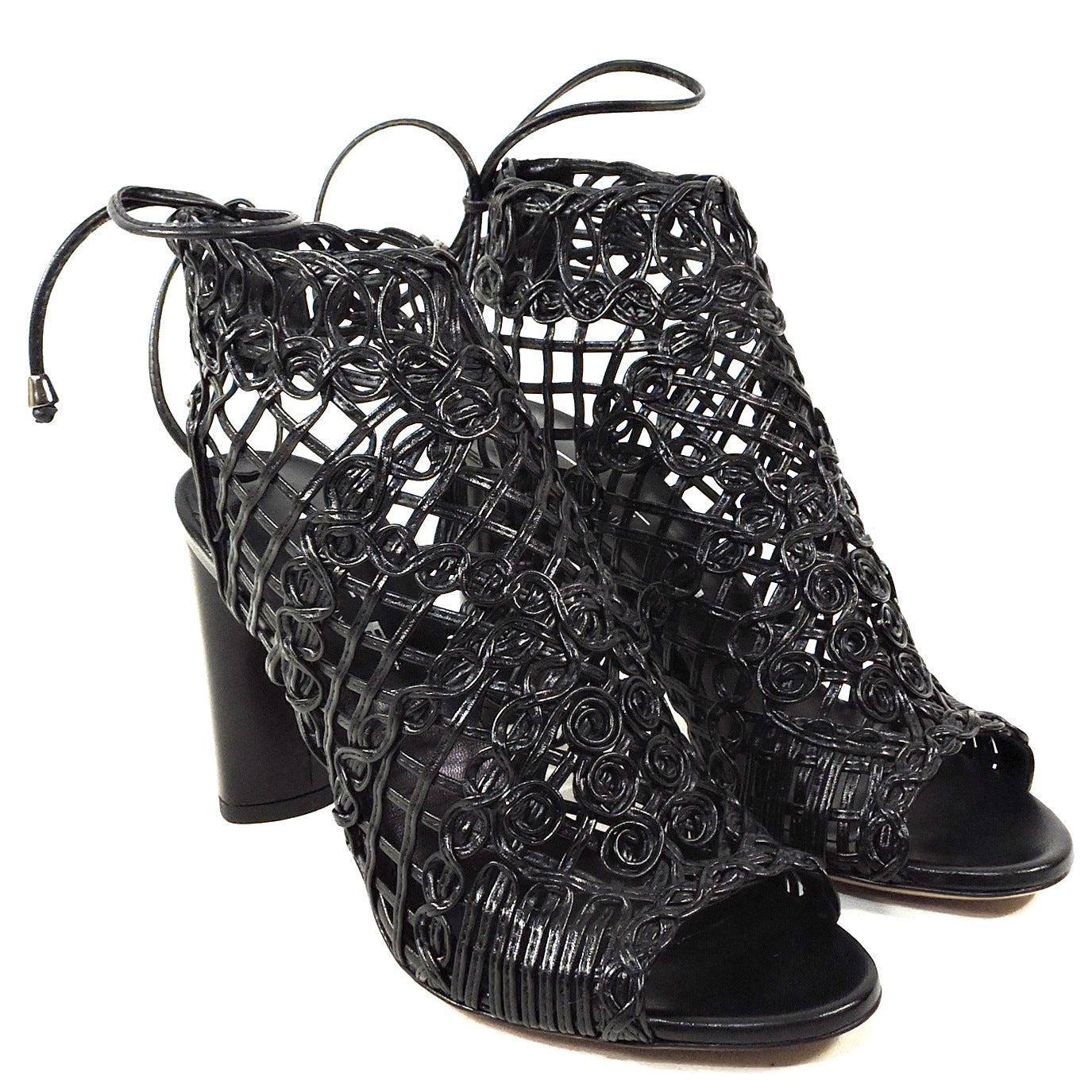 TIFFI 🇮🇹 WOMEN'S BLACK LEATHER FASHION SANDALS