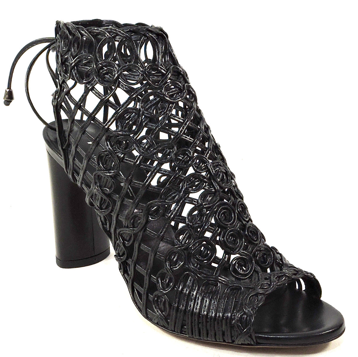 TIFFI 🇮🇹 WOMEN'S BLACK LEATHER FASHION SANDALS