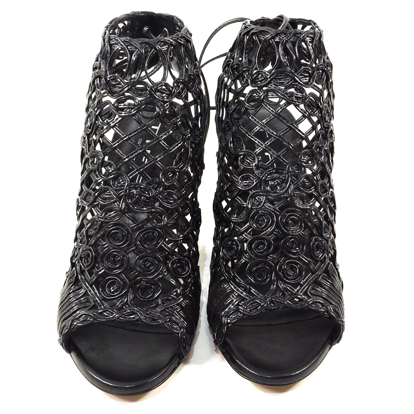 TIFFI 🇮🇹 WOMEN'S BLACK LEATHER FASHION SANDALS