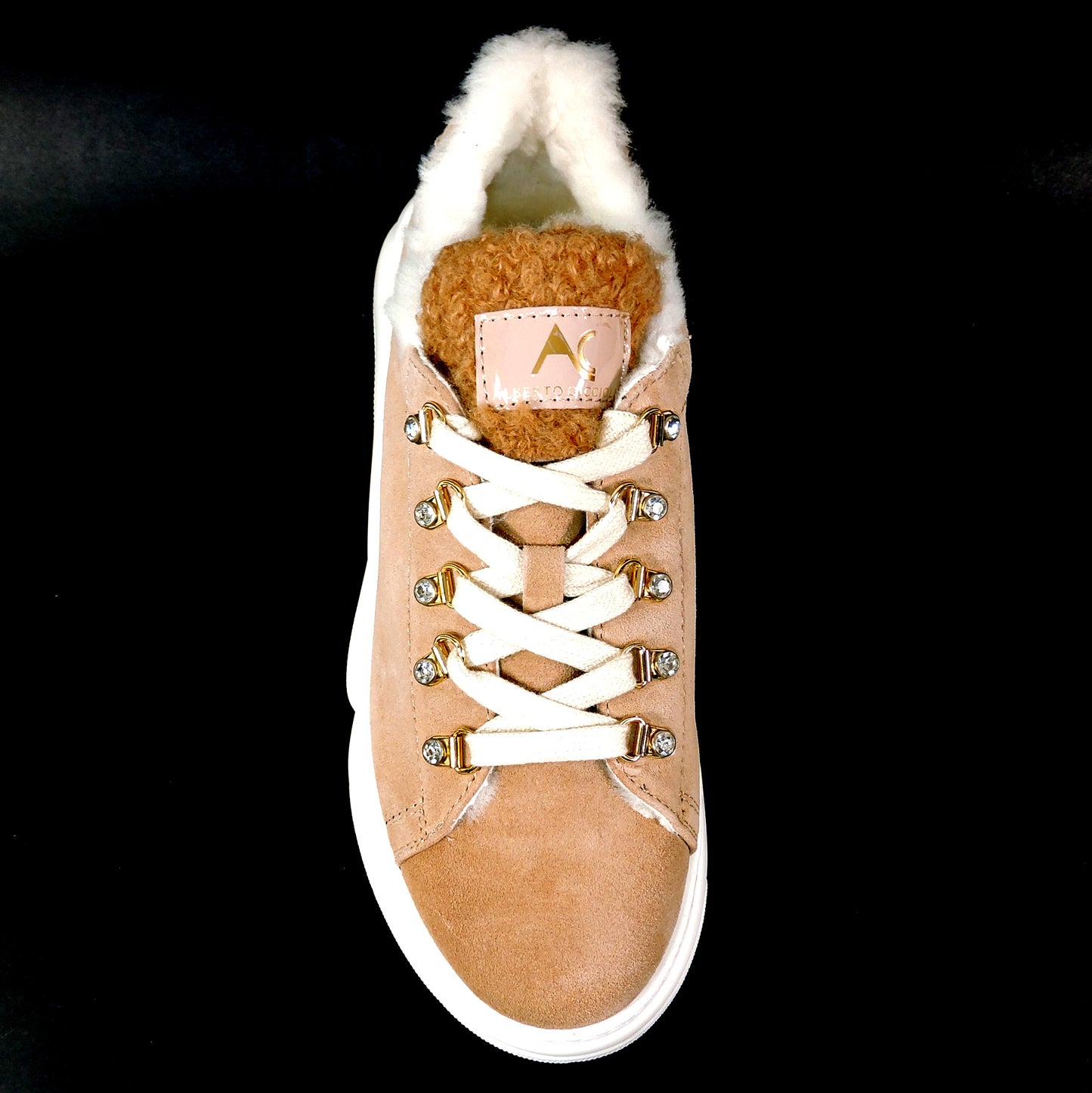 ALBERTO CICCIOLI 🇮🇹 WOMEN'S BROWN SUEDE WINTER FASHION SNEAKERS