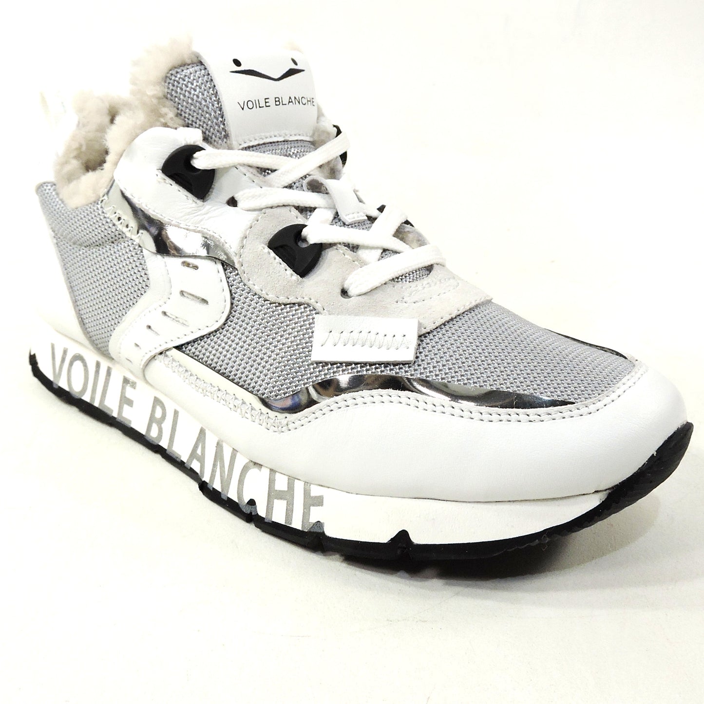 VOILE BLANCHE ๐ฎ๐น WOMEN'S WHITE LEATHER COMFORT FASHION SNEAKERS BOUTIQUE