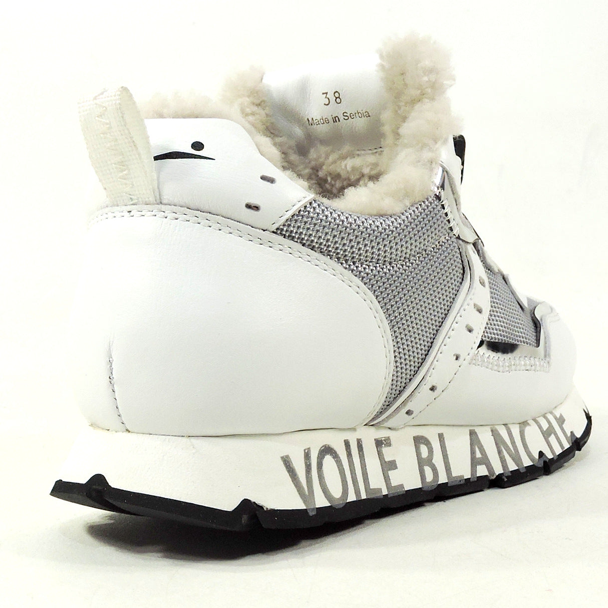 VOILE BLANCHE ๐ฎ๐น WOMEN'S WHITE LEATHER COMFORT FASHION SNEAKERS BOUTIQUE
