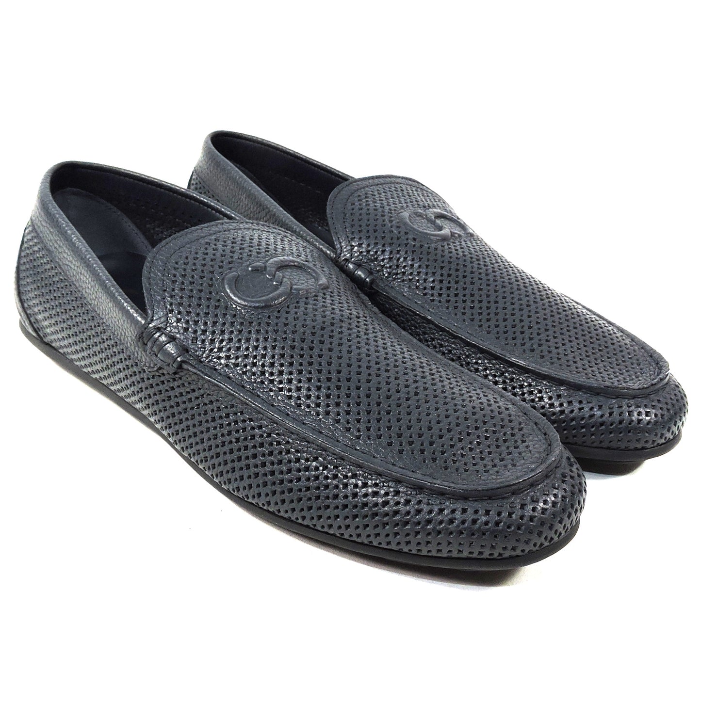 CASADEI 🇮🇹 MEN'S BLUE SOFT LEATHER COMFORT SUMMER LOAFERS
