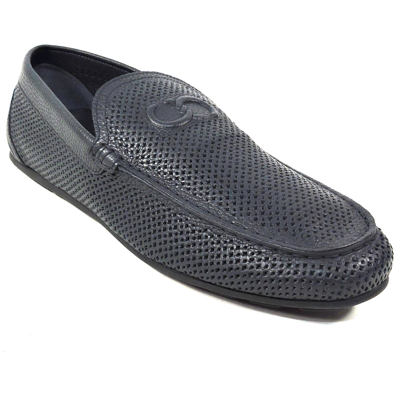 CASADEI 🇮🇹 MEN'S BLUE SOFT LEATHER COMFORT SUMMER LOAFERS