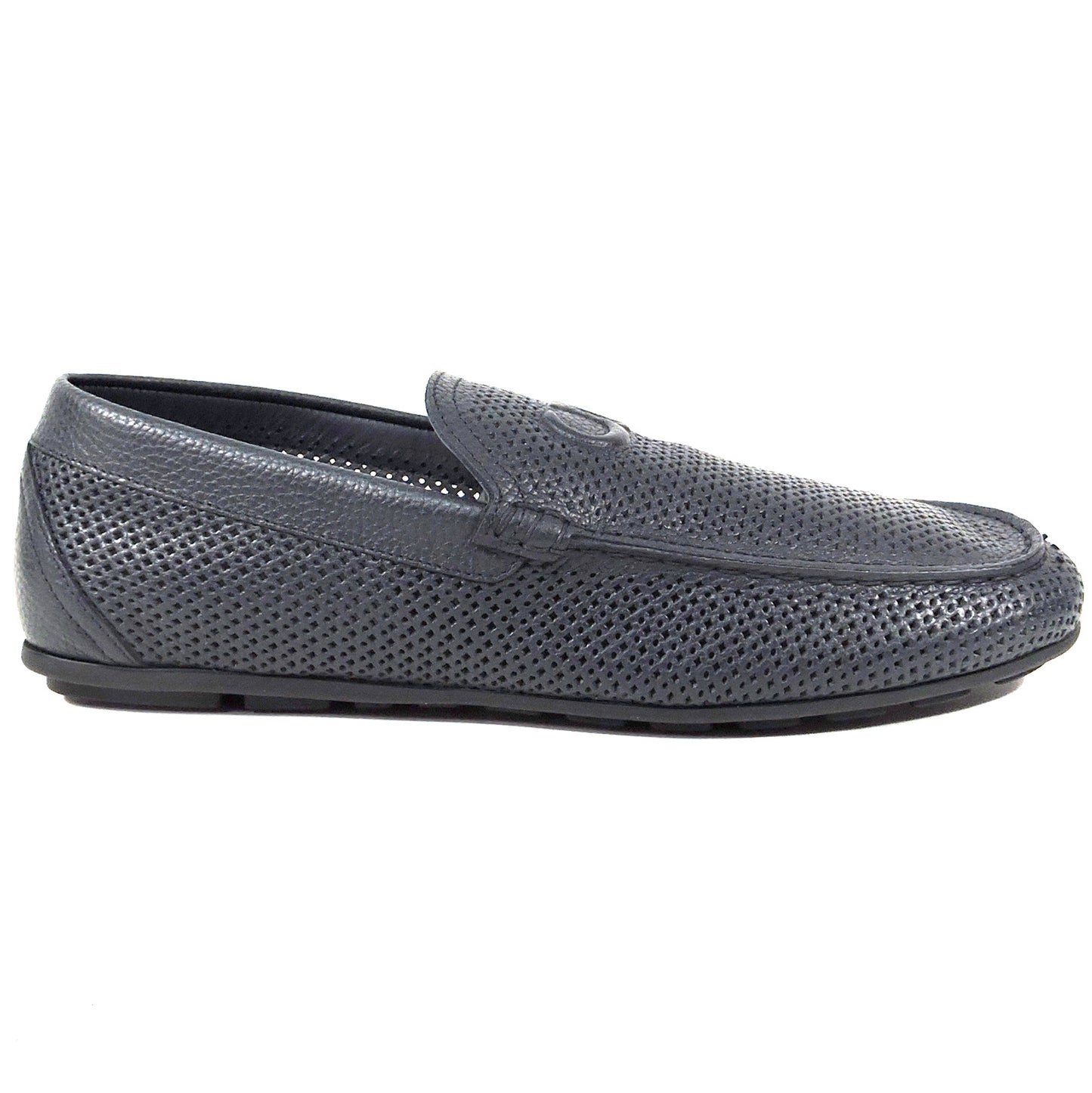 CASADEI 🇮🇹 MEN'S BLUE SOFT LEATHER COMFORT SUMMER LOAFERS