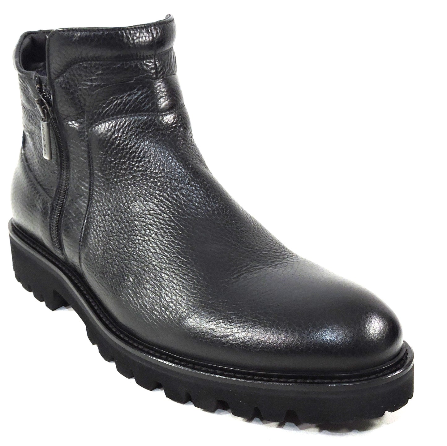 GOODMAN 🇮🇹 MEN'S BLACK SOFT LEATHER COMFORT WINTER ANKLE BOOTS