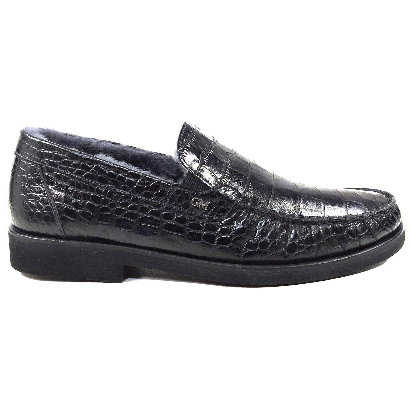 GoodMan 🇮🇹 MEN'S BLACK SOFT LEATHER COMFORT WINTER LOAFERS