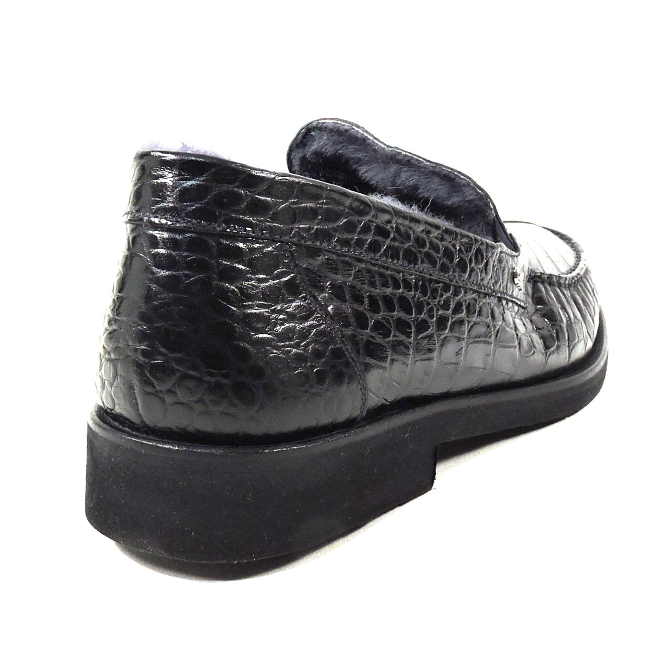 GoodMan 🇮🇹 MEN'S BLACK SOFT LEATHER COMFORT WINTER LOAFERS