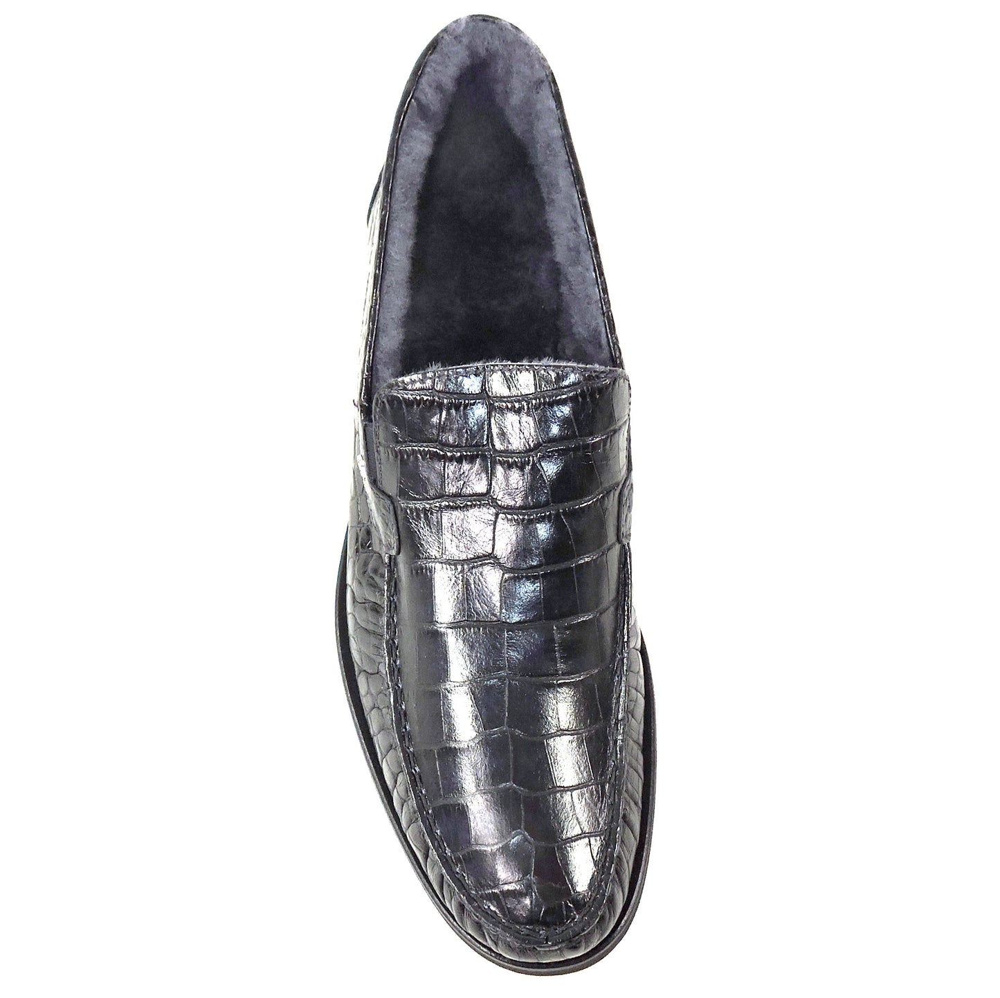 GoodMan 🇮🇹 MEN'S BLACK SOFT LEATHER COMFORT WINTER LOAFERS