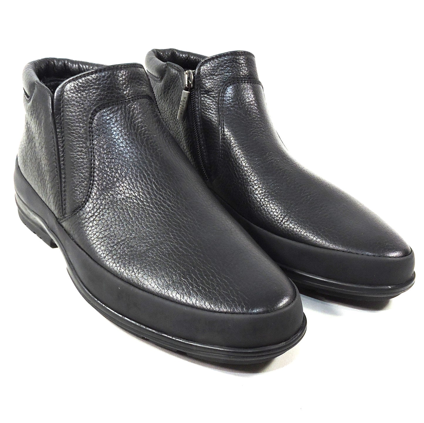 VALERIO NERI by GOODMAN 🇮🇹 MEN'S BLACK LEATHER COMFORT WINTER BOOTS