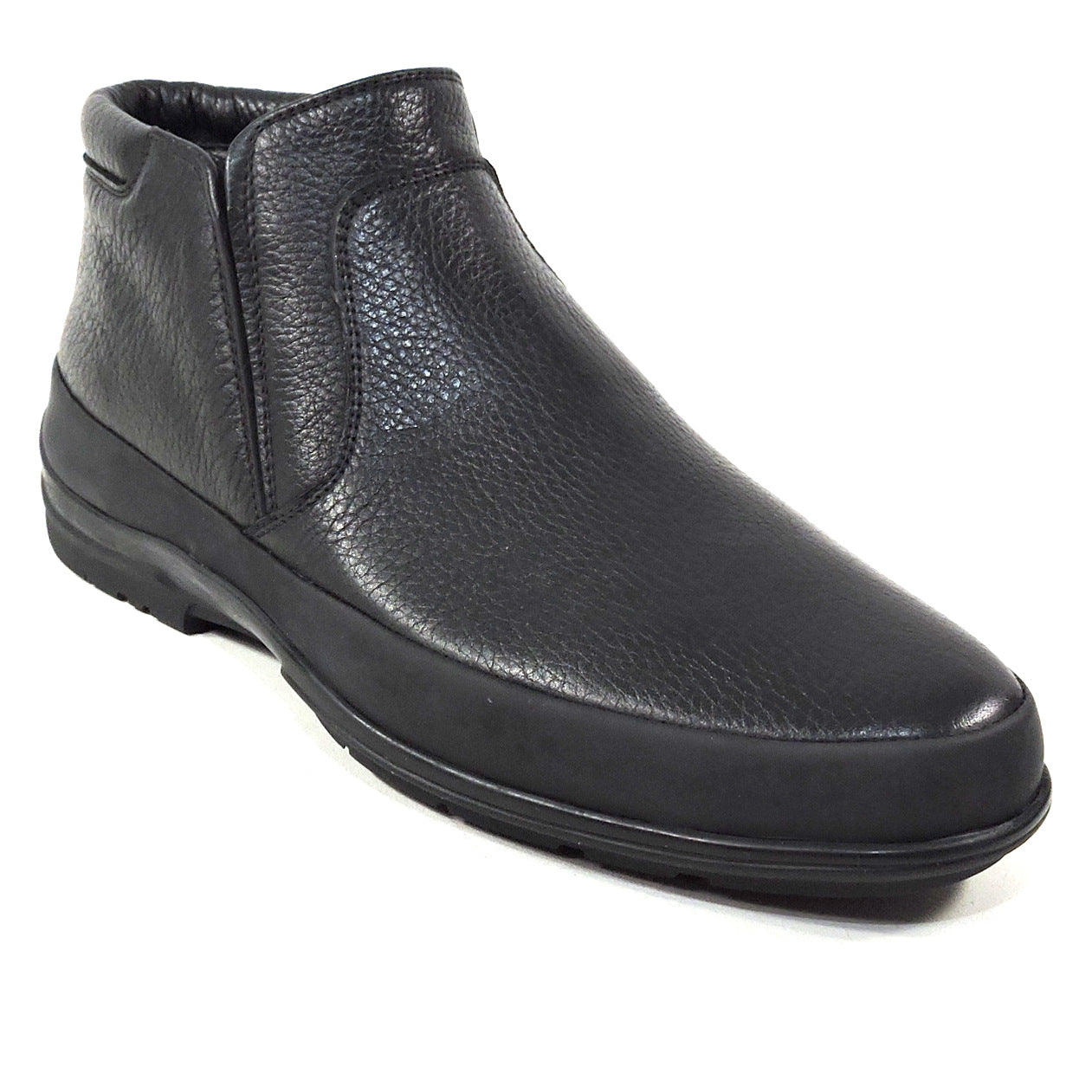 VALERIO NERI by GOODMAN 🇮🇹 MEN'S BLACK LEATHER COMFORT WINTER BOOTS