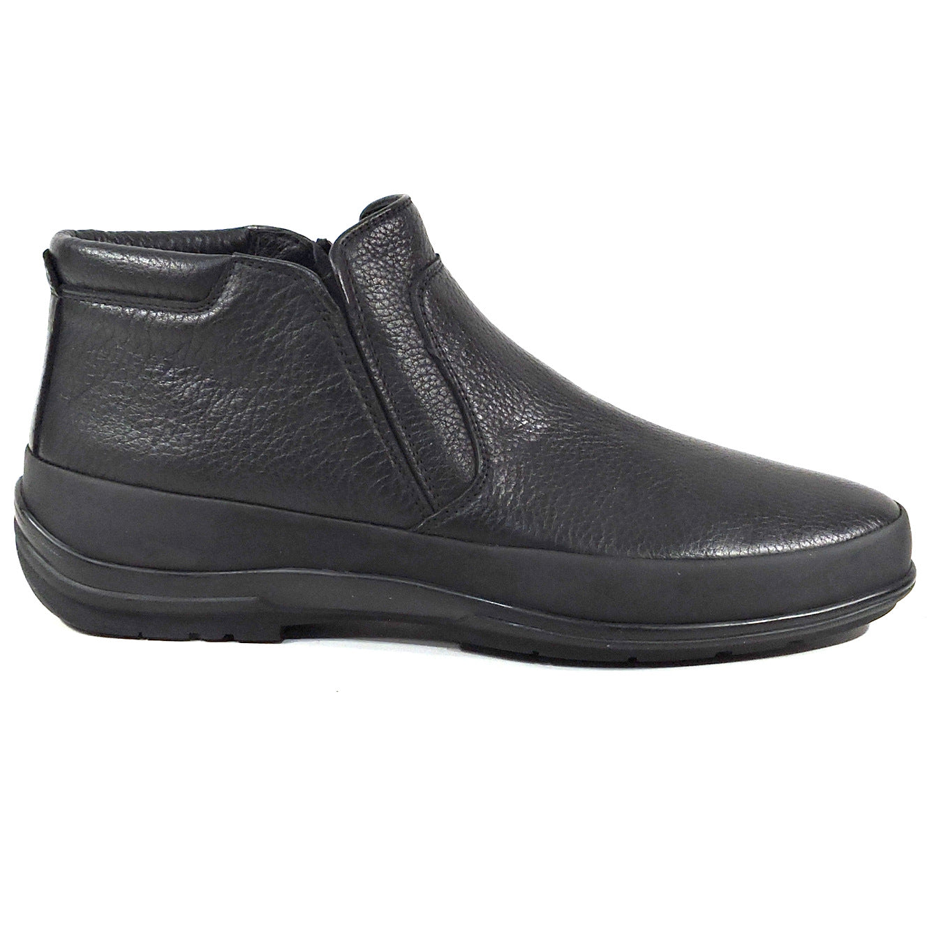 VALERIO NERI by GOODMAN 🇮🇹 MEN'S BLACK LEATHER COMFORT WINTER BOOTS