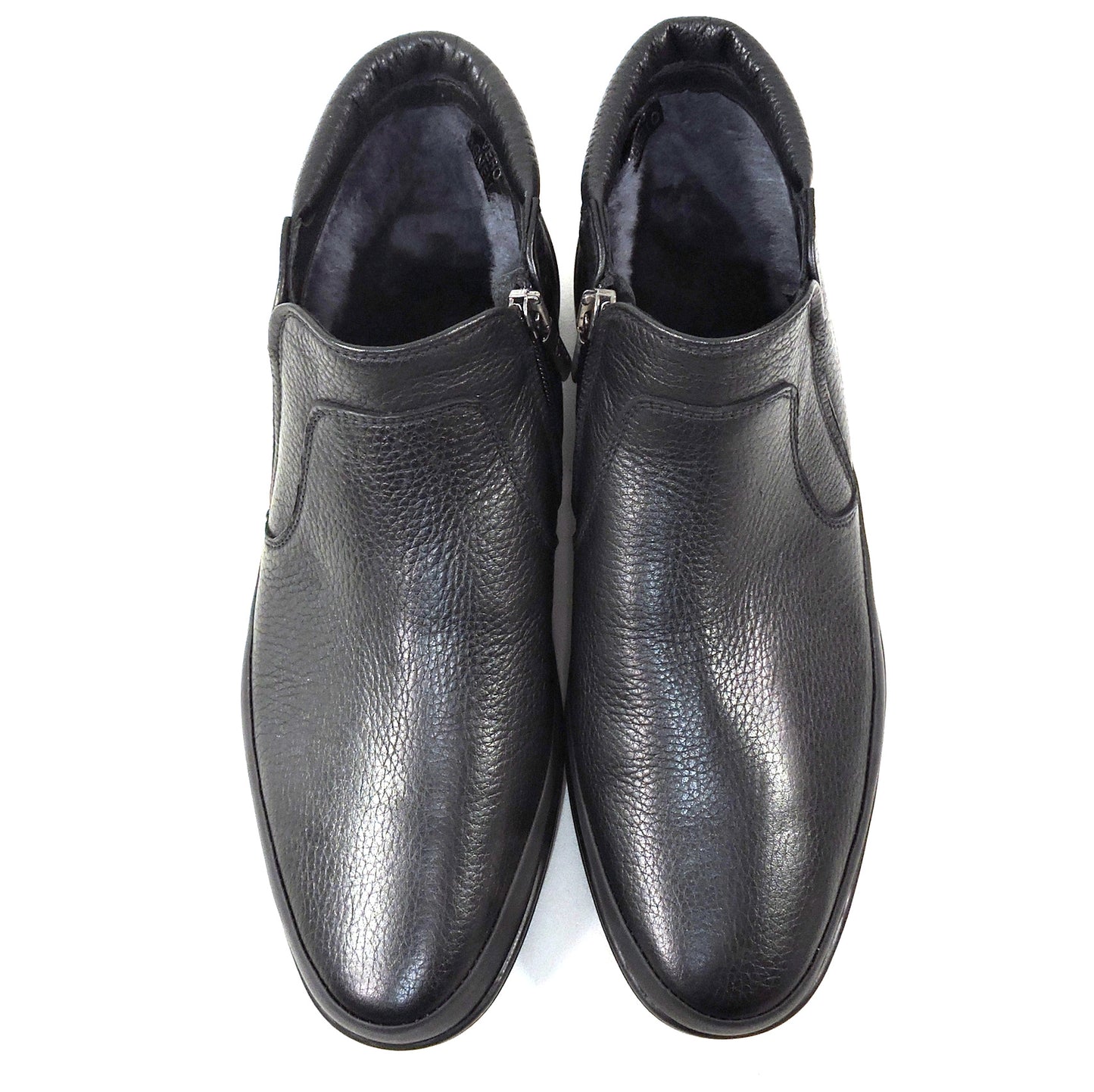 VALERIO NERI by GOODMAN 🇮🇹 MEN'S BLACK LEATHER COMFORT WINTER BOOTS