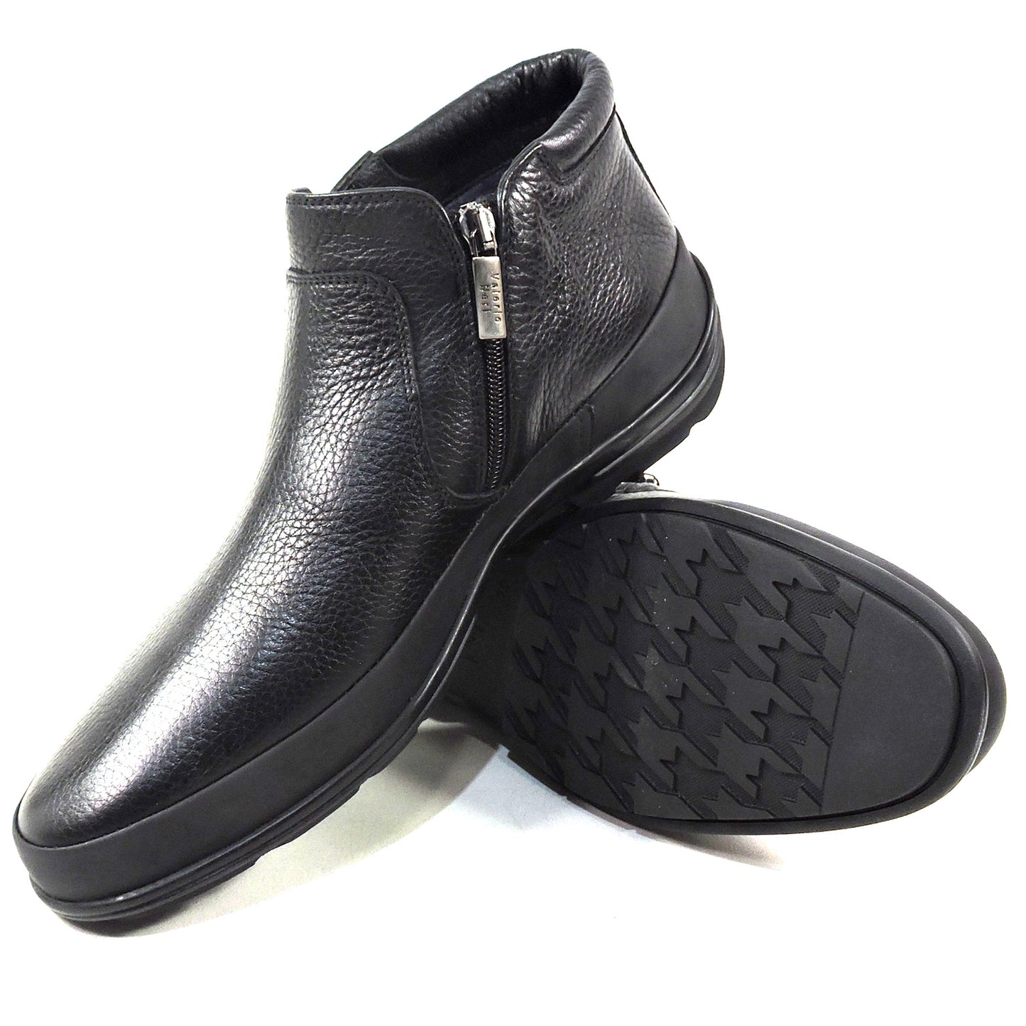 VALERIO NERI by GOODMAN 🇮🇹 MEN'S BLACK LEATHER COMFORT WINTER BOOTS