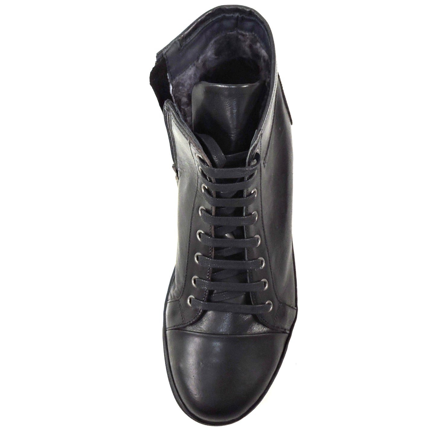 BALDININI 🇮🇹 MEN'S BLACK LEATHER COMFORT WINTER BOOTS
