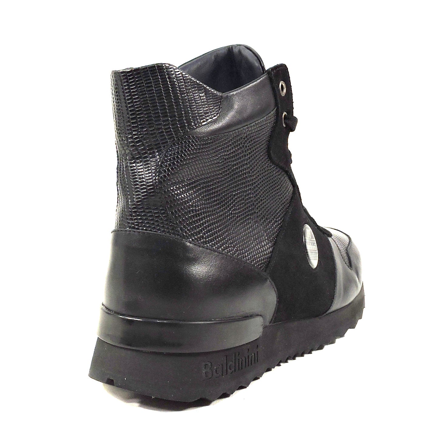 BALDININI 🇮🇹 MEN'S BLACK LEATHER COMFORT WINTER ANKLE BOOTIE