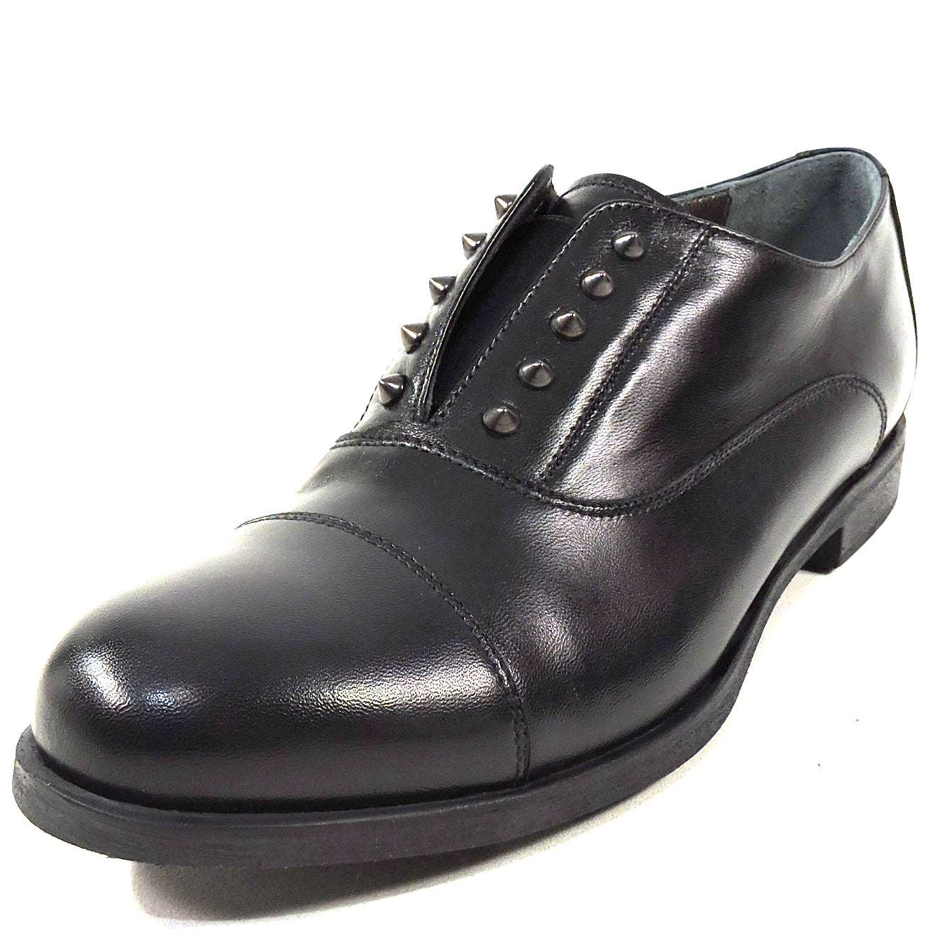 LUIGI TRAINI 🇮🇹 WOMEN'S BLACK SOFT LEATHER FASHION LOAFERS