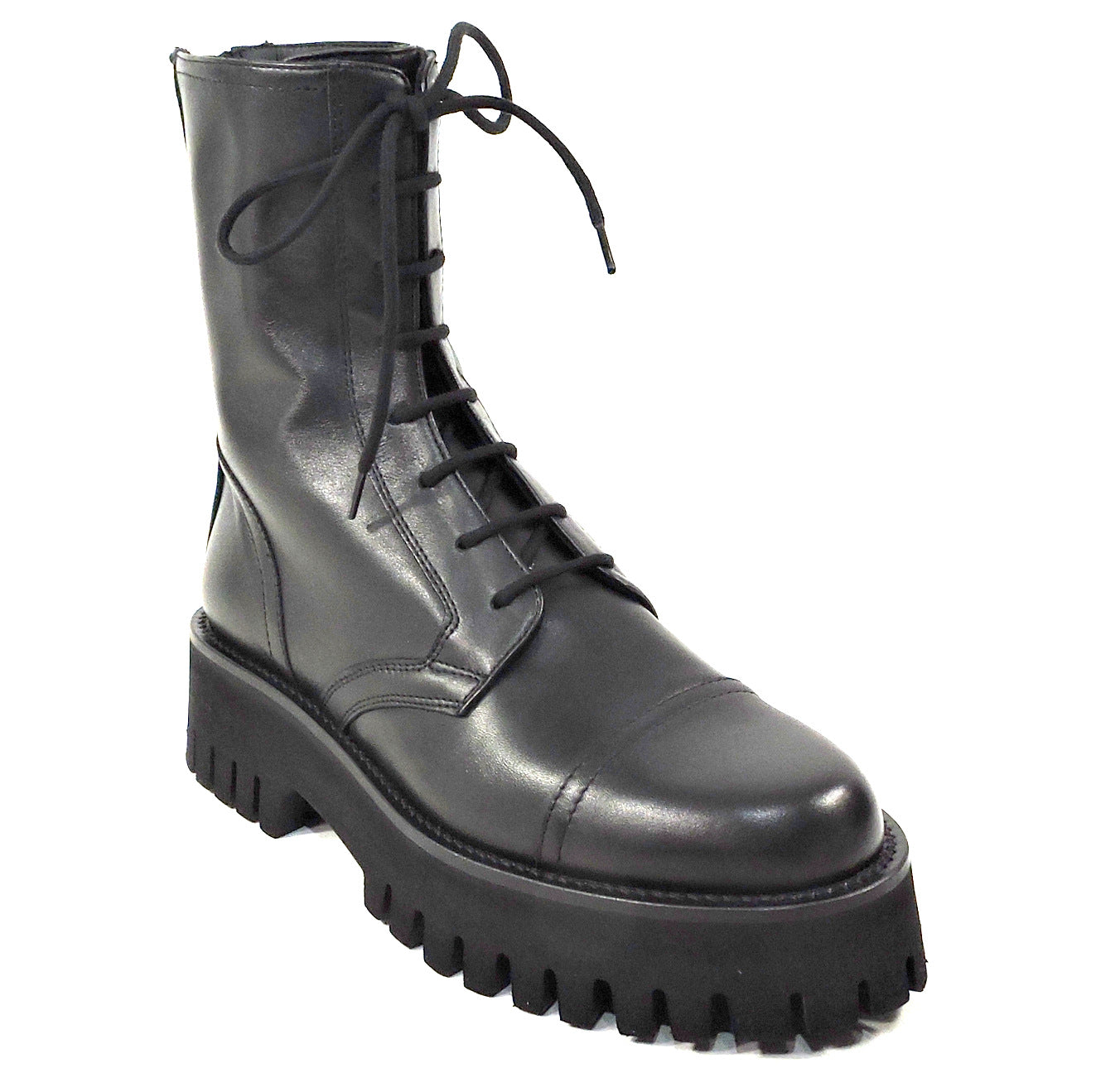 CASADEI 🇮🇹 WOMEN'S BLACK SOFT LEATHER WINTER FASHION ANKLE BOOTIE