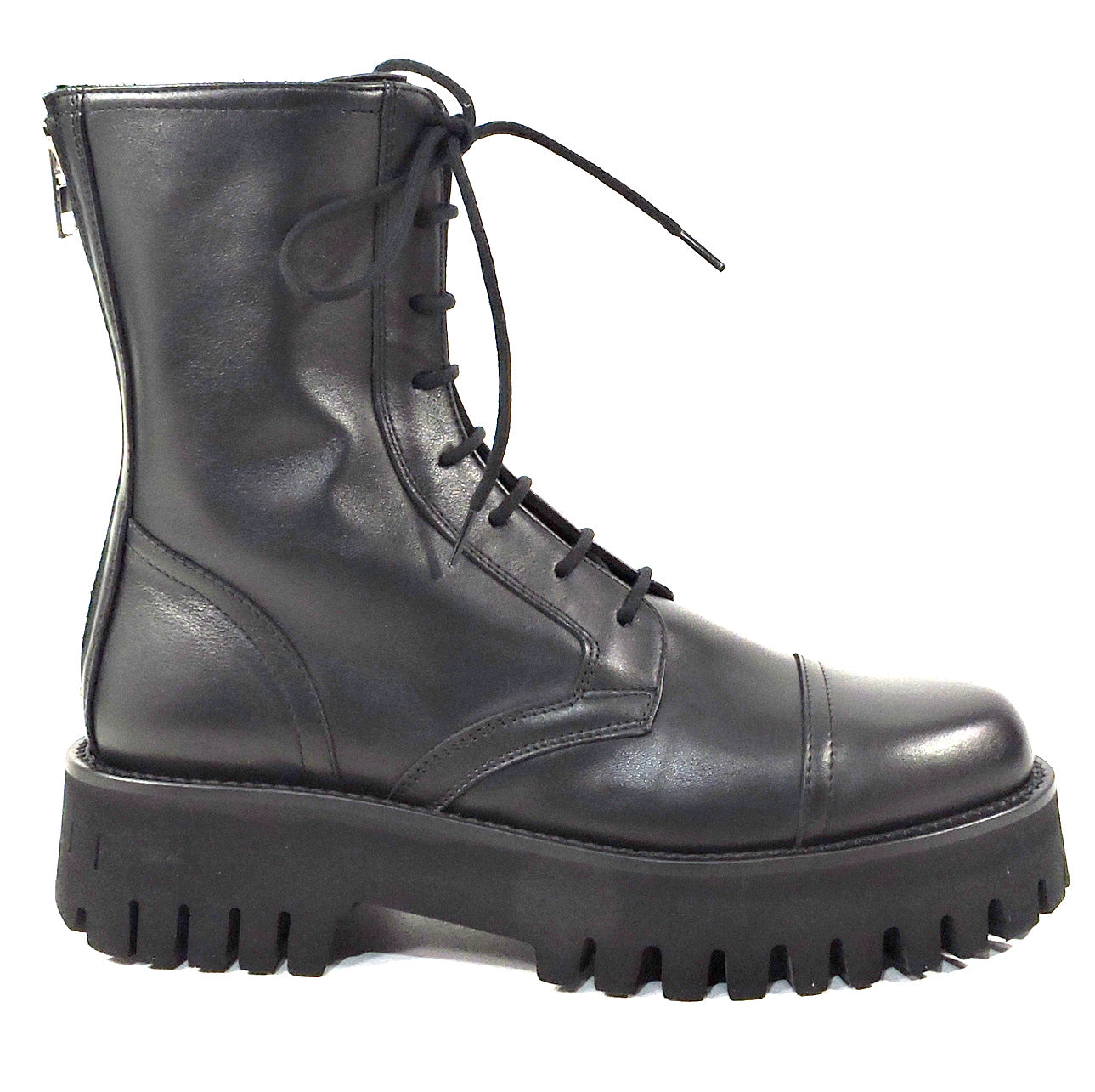CASADEI 🇮🇹 WOMEN'S BLACK SOFT LEATHER WINTER FASHION ANKLE BOOTIE