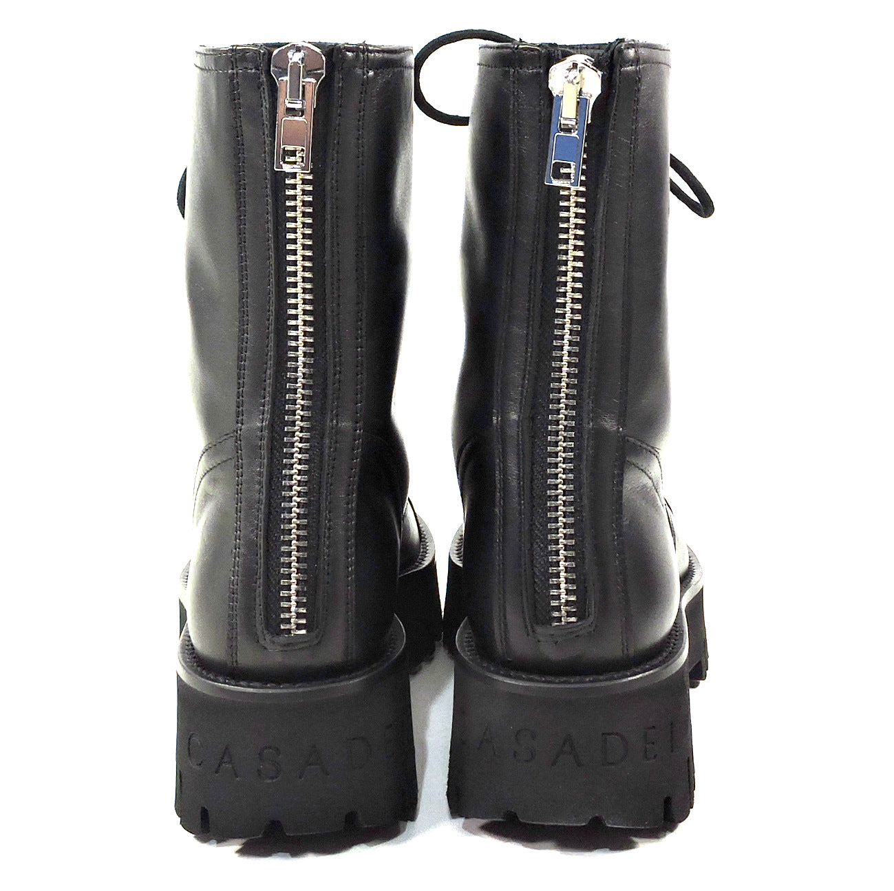 CASADEI 🇮🇹 WOMEN'S BLACK SOFT LEATHER WINTER FASHION ANKLE BOOTIE