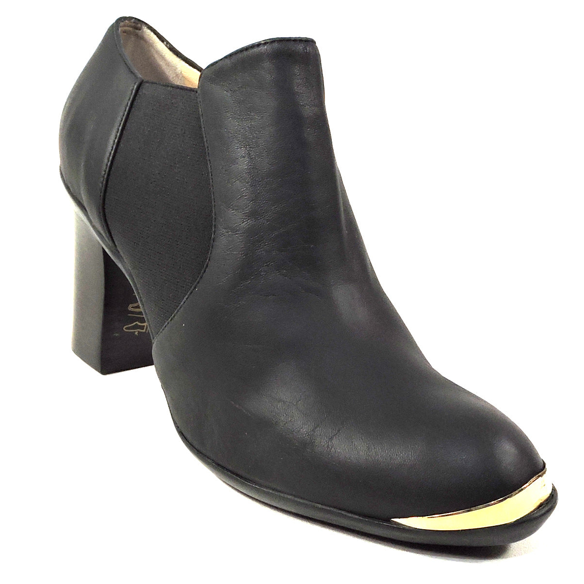 BALDININI 🇮🇹 WOMEN'S BLACK SOFT LEATHER COMFORT BOOTIE