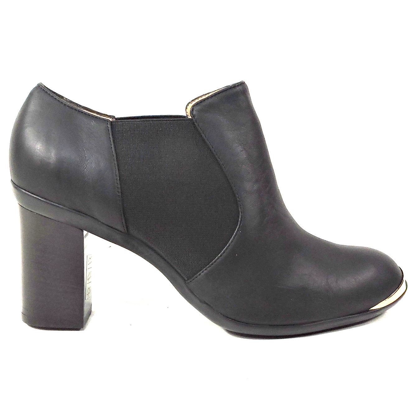 BALDININI 🇮🇹 WOMEN'S BLACK SOFT LEATHER COMFORT BOOTIE