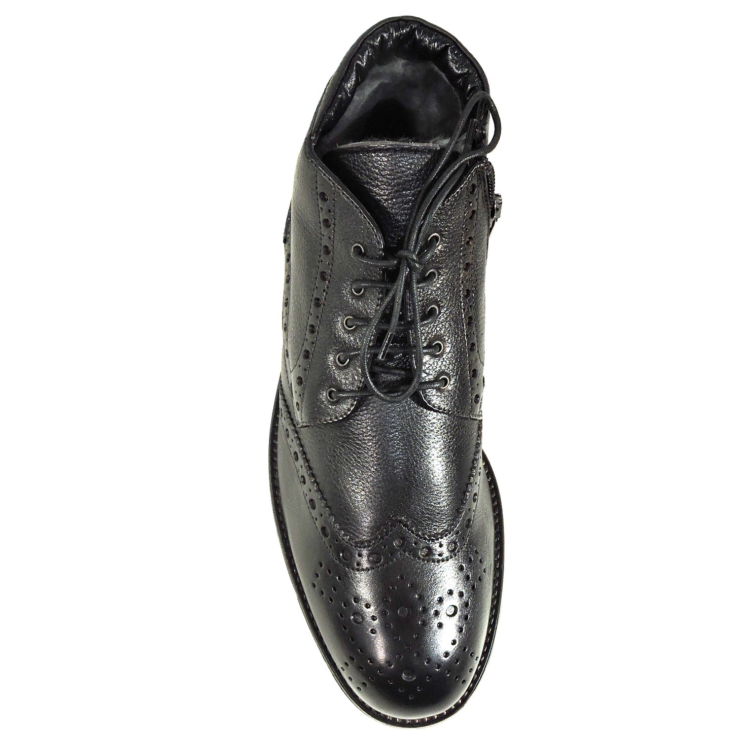 BALDININI 🇮🇹 MEN'S BLACK SOFT LEATHER WINTER FASHION BOOTIE