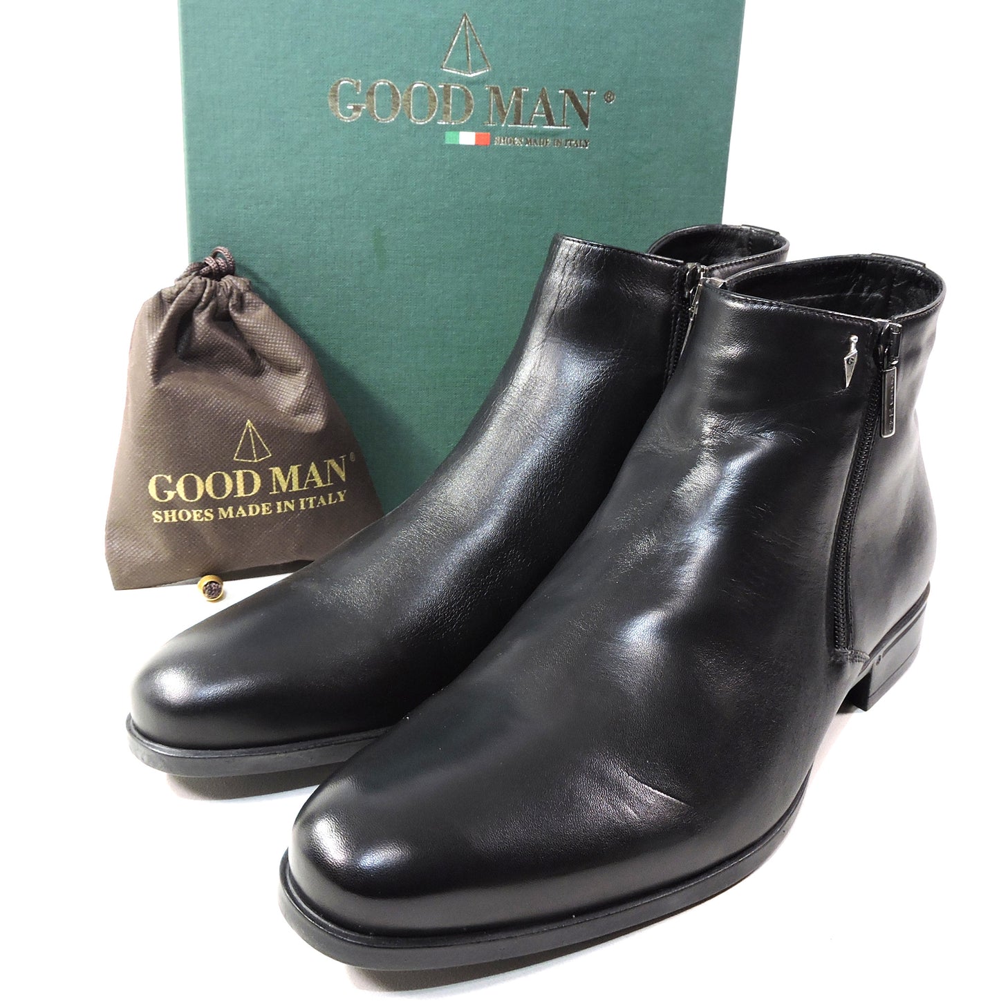 GOODMAN ๐ฎ๐น MEN'S BLACK SOFT LEATHER WINTER CHUKKA BOOTIE