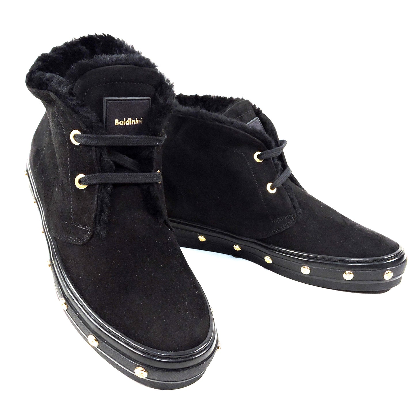 BALDININI ๐ฎ๐น WOMEN'S BLACK SUEDE WINTER BOOTIE