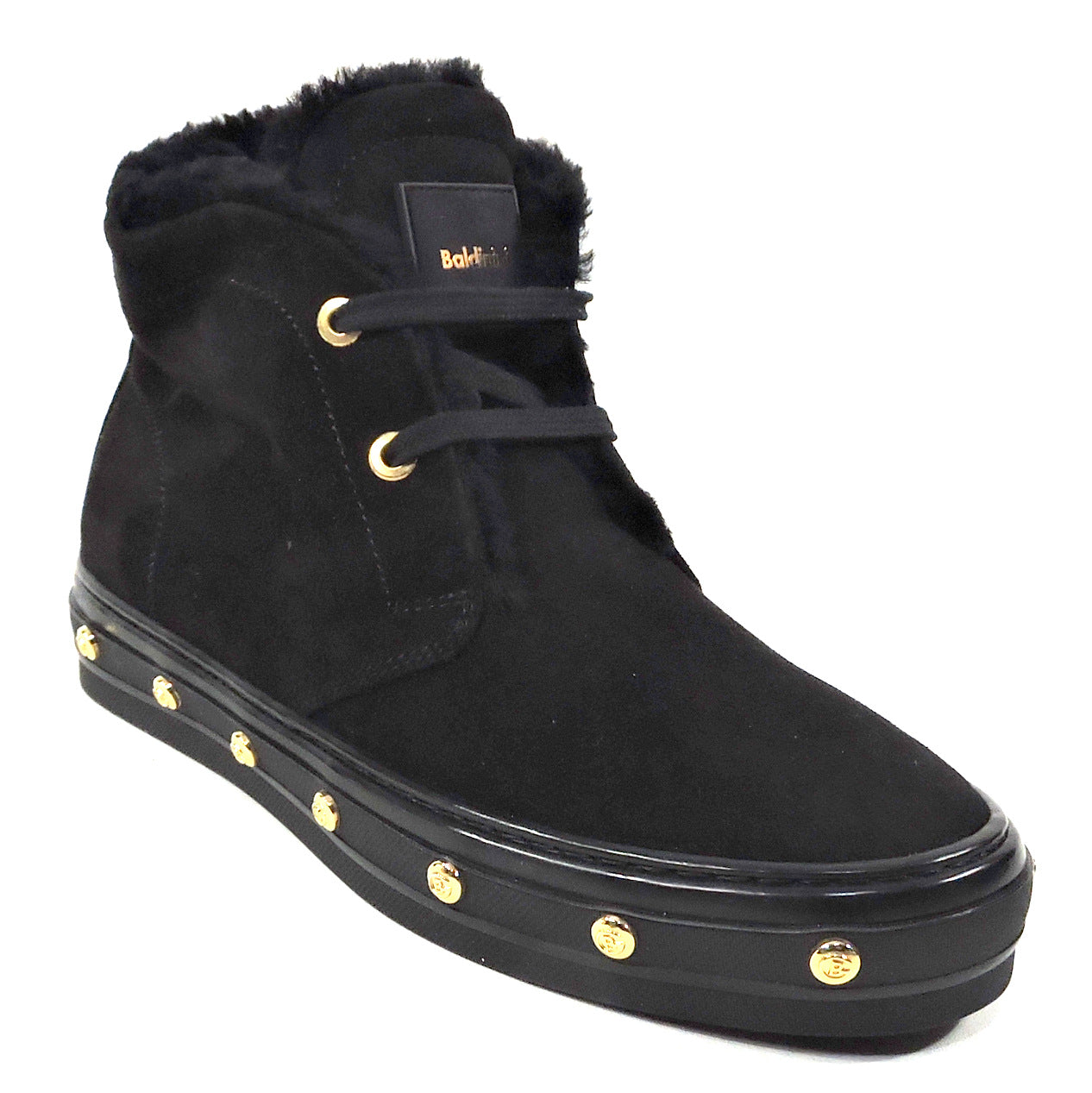 BALDININI ๐ฎ๐น WOMEN'S BLACK SUEDE WINTER BOOTIE