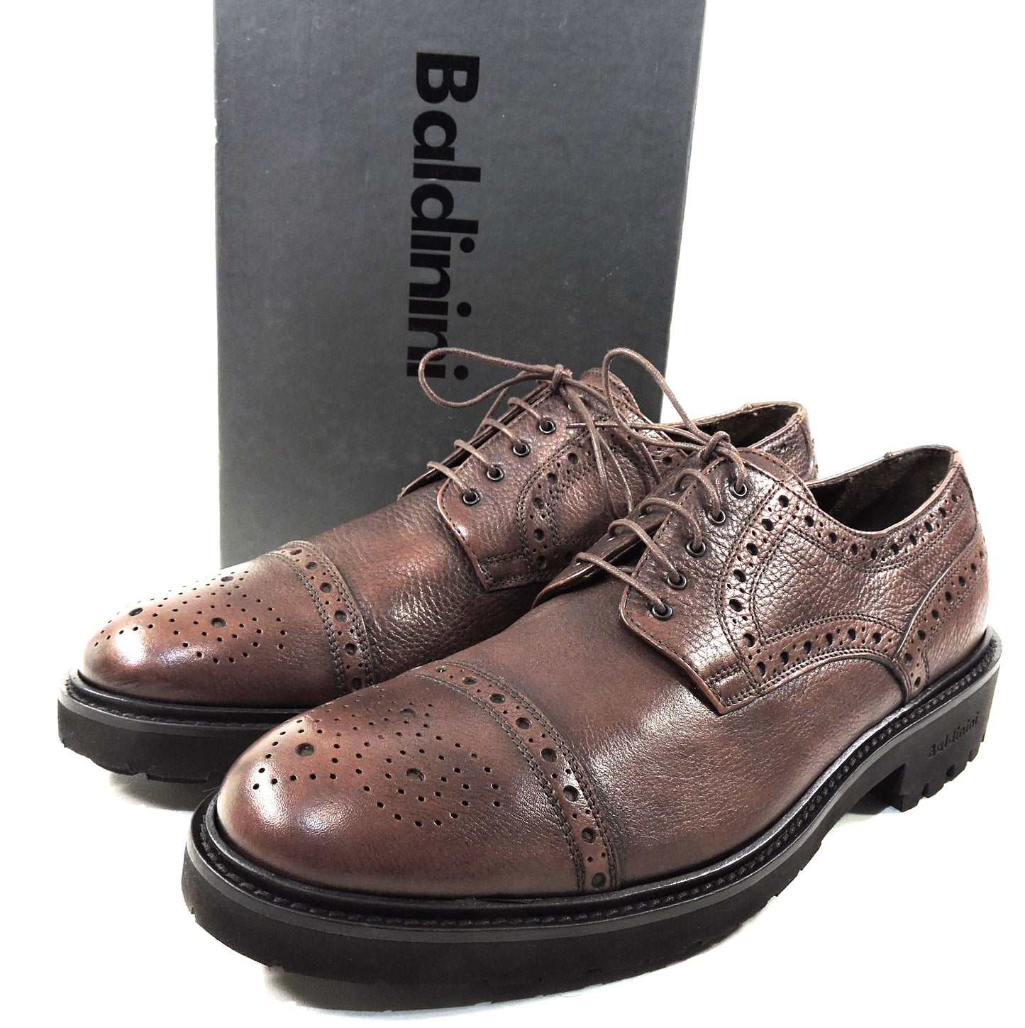 BALDININI ๐ฎ๐น MEN'S BROWN SOFT LEATHER COMFORT OXFORD