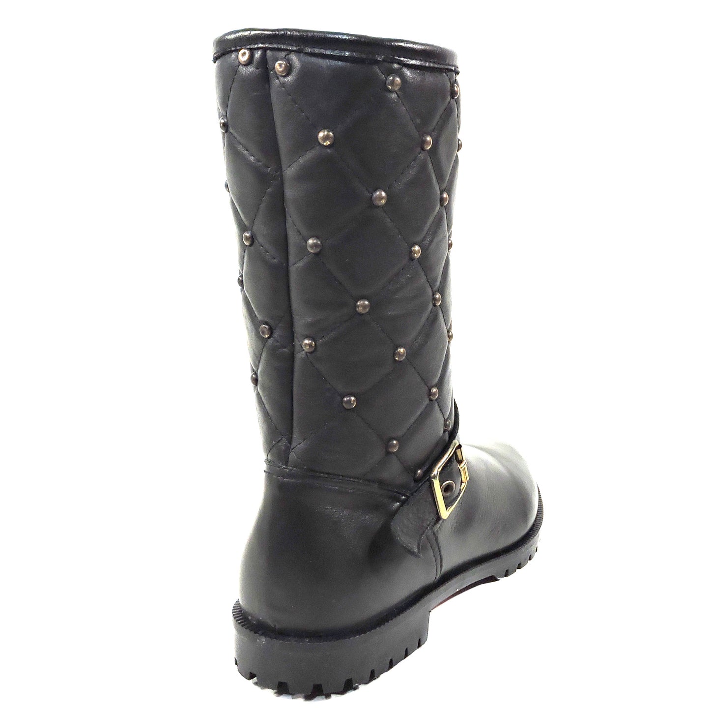 LUIGI TRAINI 🇮🇹 WOMEN'S BLACK LEATHER COMFORT WINTER BOOTS