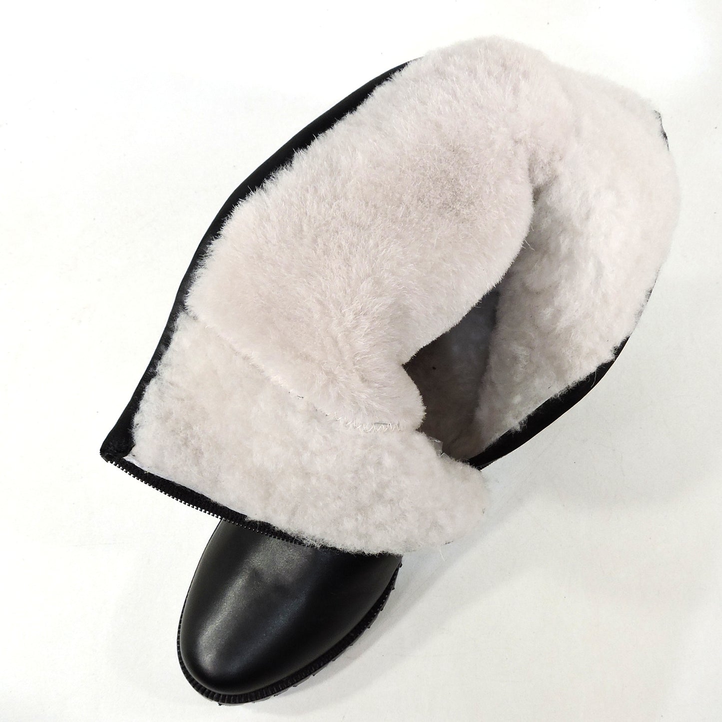 LUIGI TRAINI 🇮🇹 WOMEN'S BLACK LEATHER COMFORT WINTER BOOTS