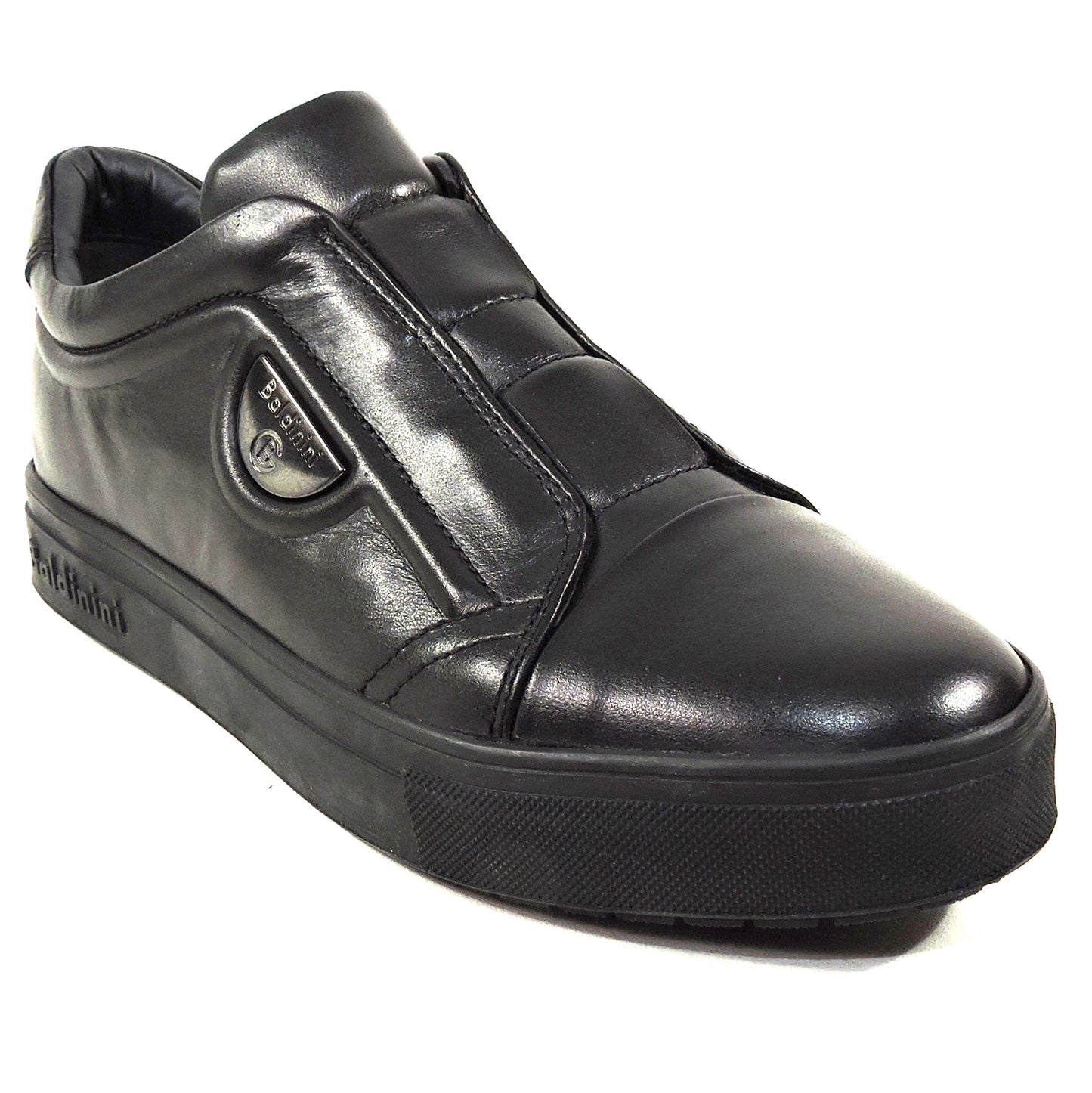 BALDININI ๐ฎ๐น MEN'S BLACK SOFT LEATHER FASHION SNEAKERS