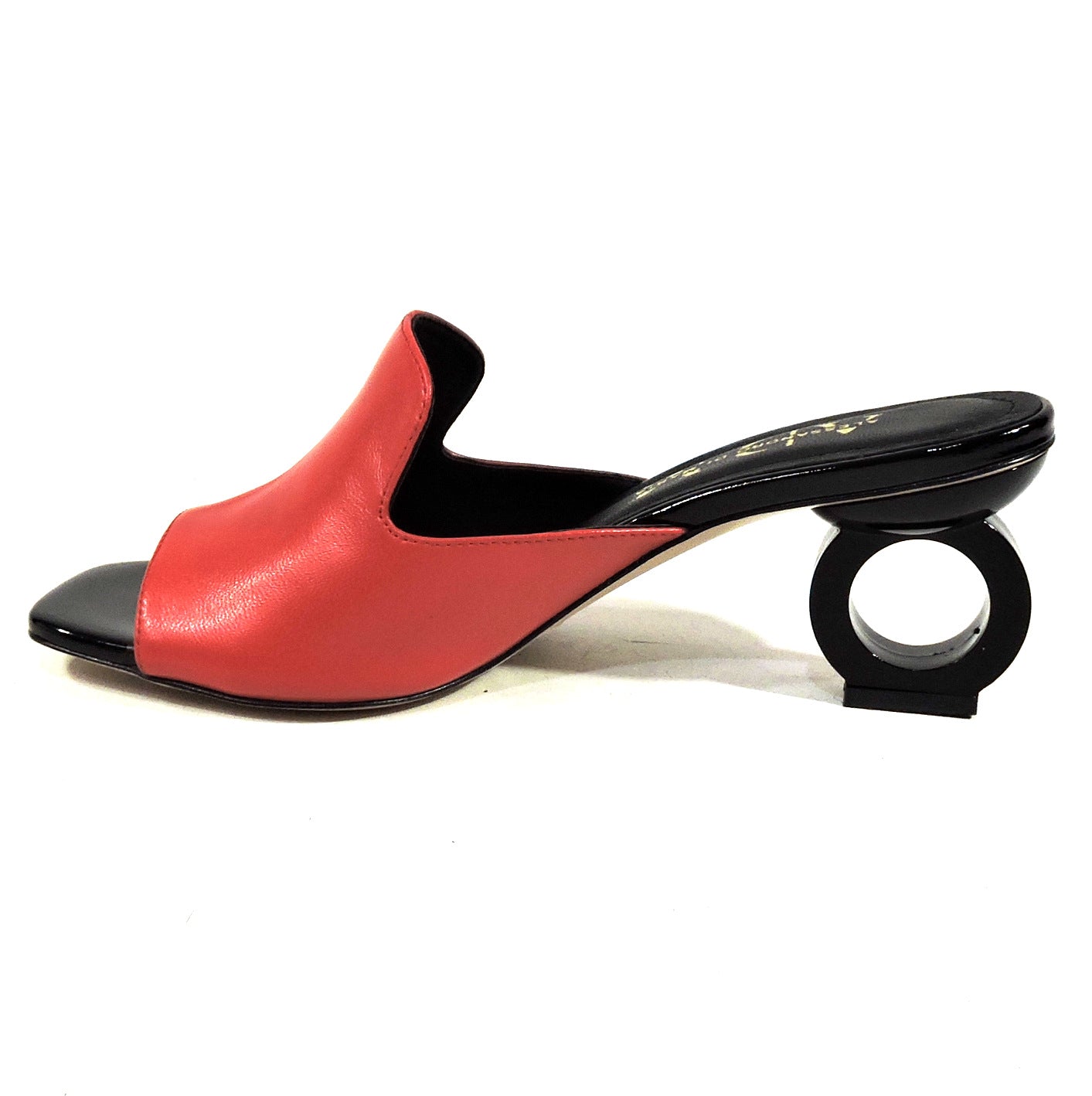 ALESSANDRO DI MARIA ๐ฎ๐น WOMEN'S RED LEATHER FASHION MULES