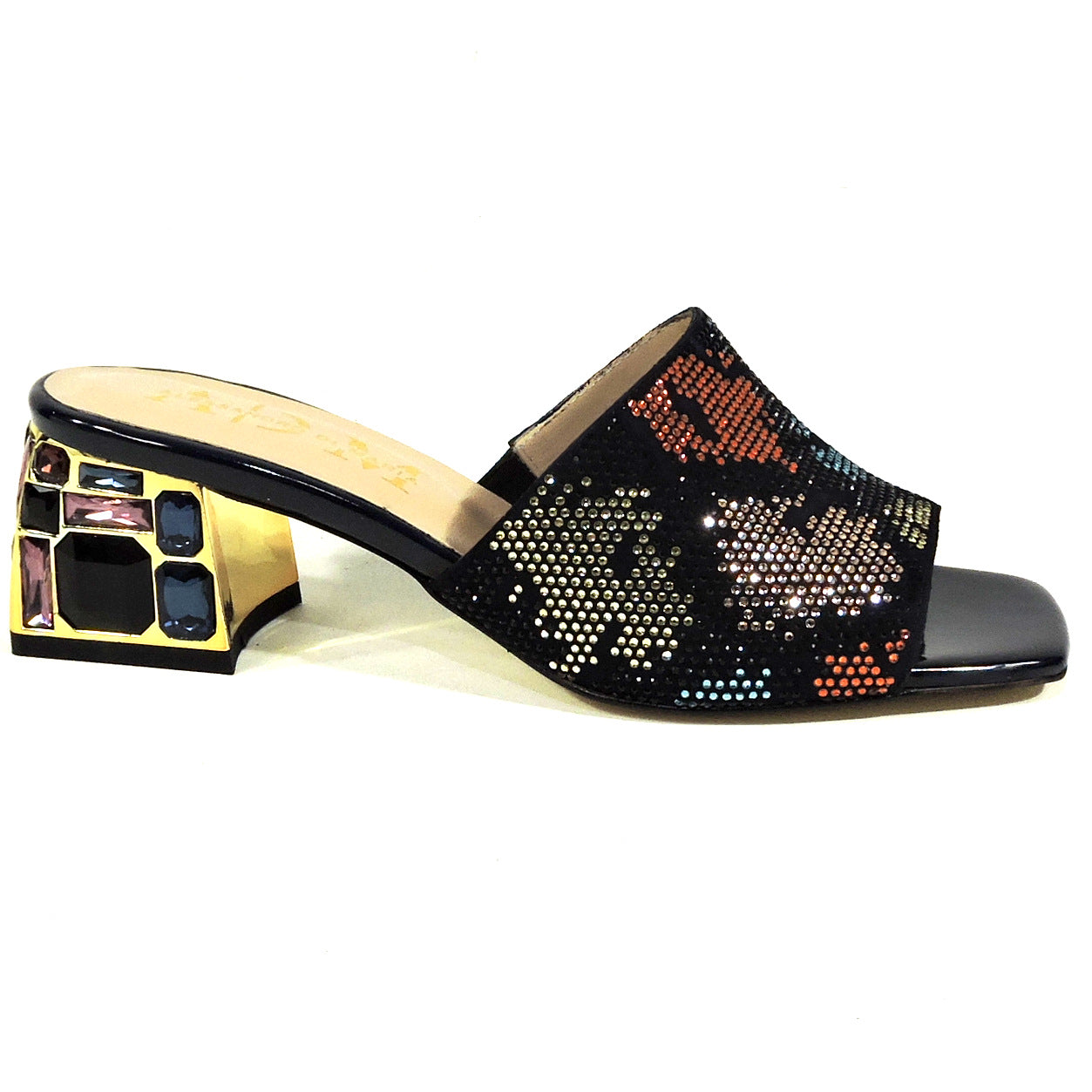 ALESSANDRO DI MARIA ๐ฎ๐น WOMEN'S BLACK SUEDE SUMMER COMFORT MULES