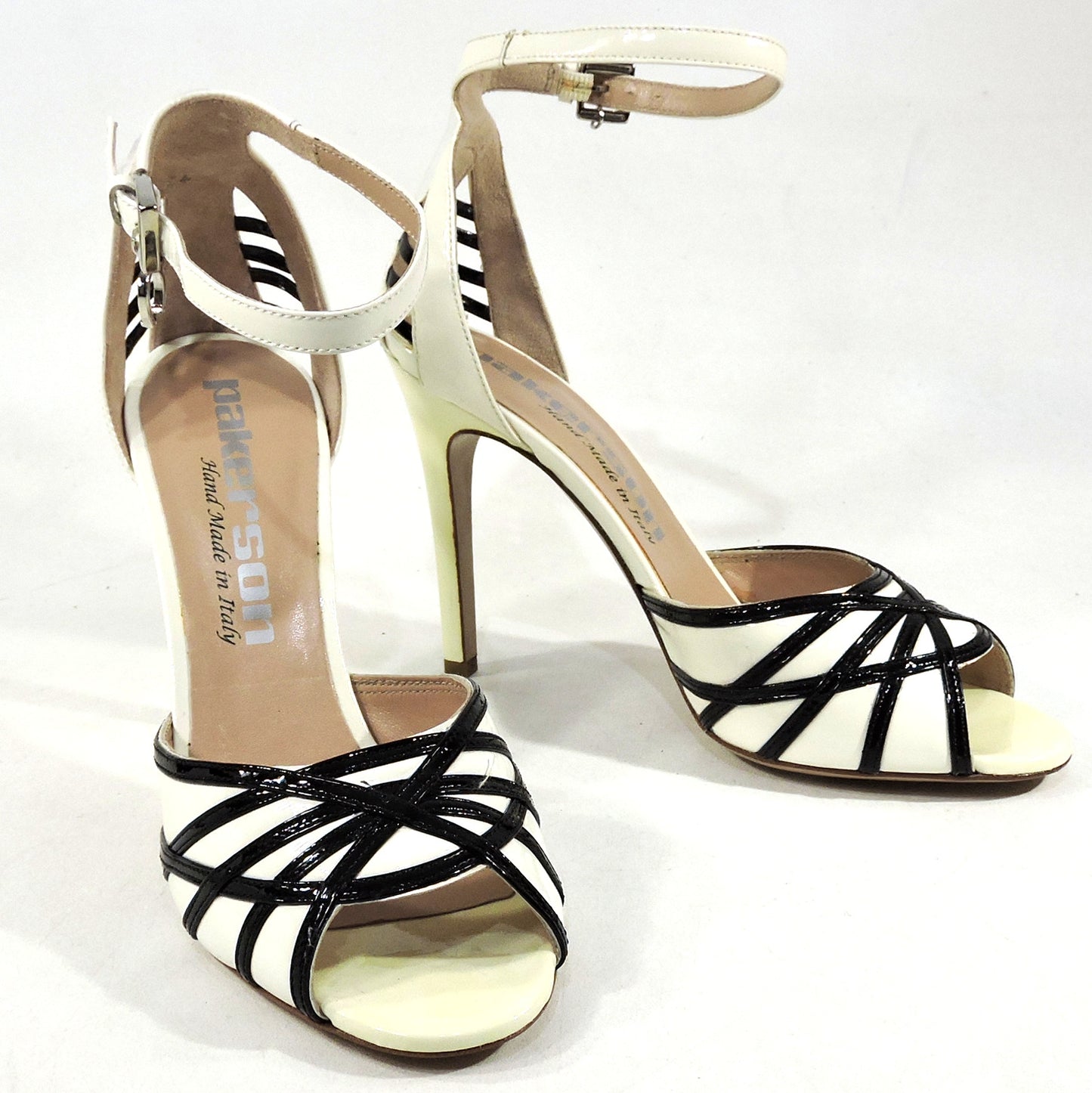 PAKERSON ๐ฎ๐น WOMEN'S OFF WHITE LEATHER COMFORT FASHION SANDALS