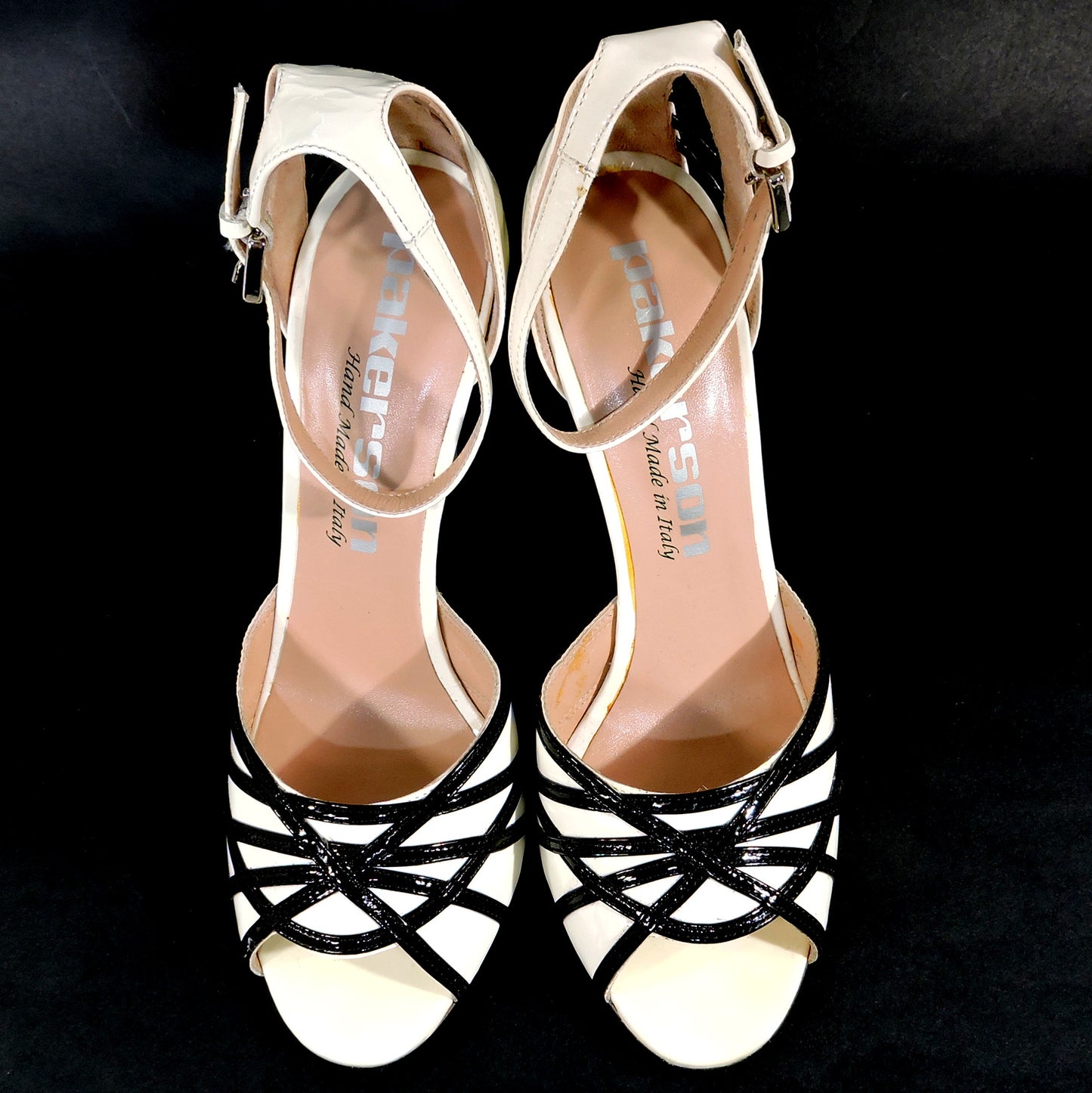 PAKERSON ๐ฎ๐น WOMEN'S OFF WHITE LEATHER COMFORT FASHION SANDALS