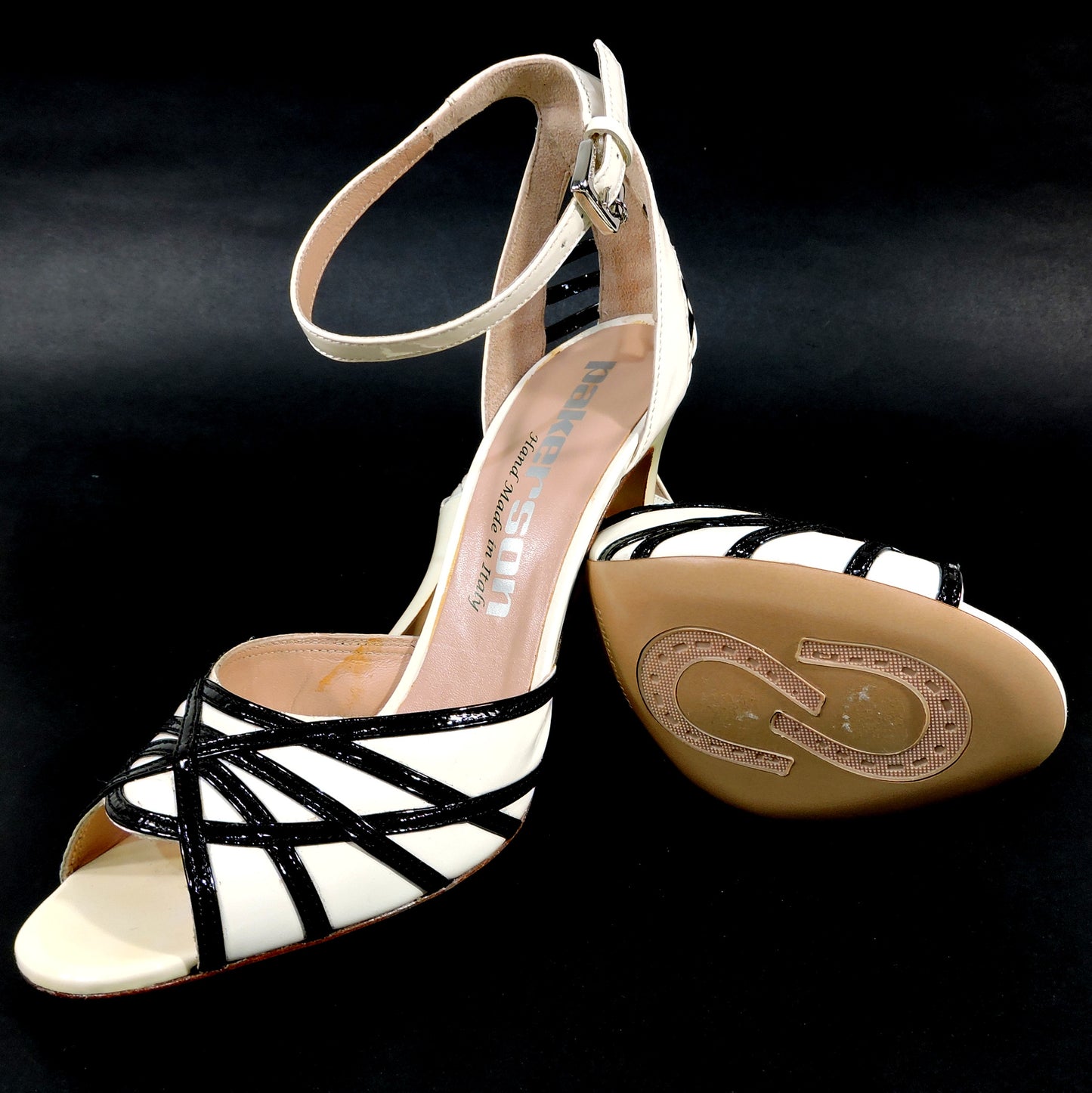 PAKERSON ๐ฎ๐น WOMEN'S OFF WHITE LEATHER COMFORT FASHION SANDALS
