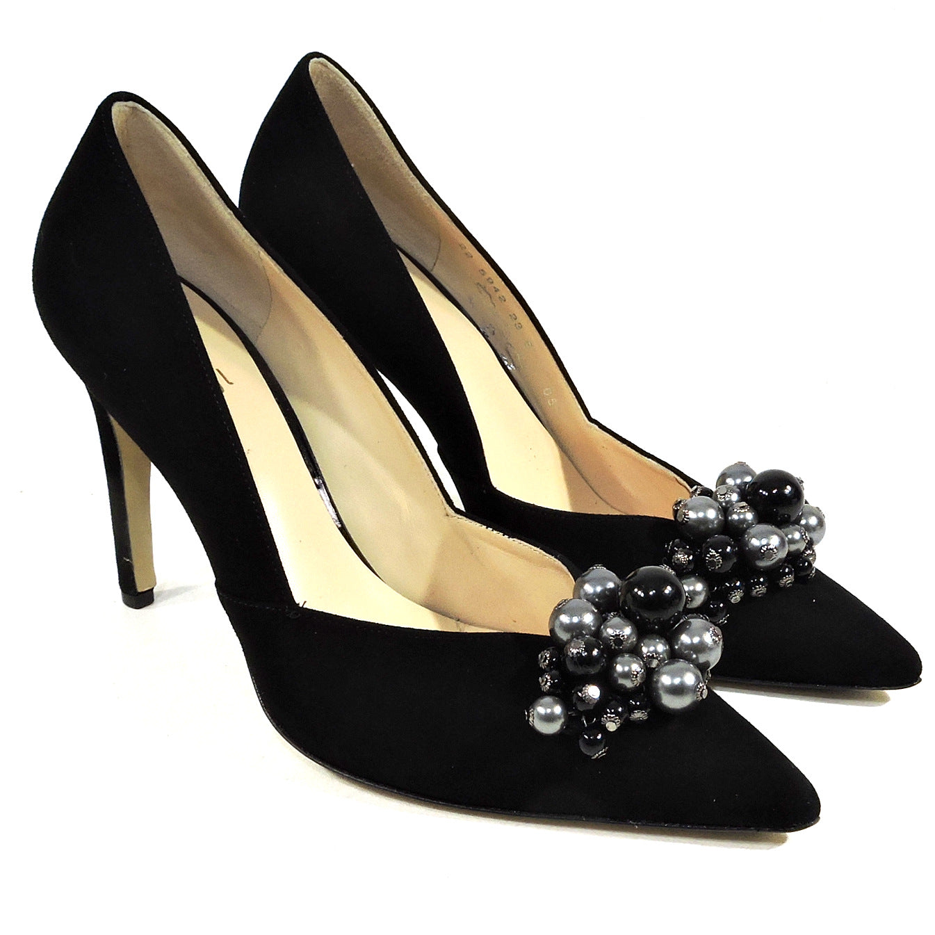 HOGL ⚜ WOMEN'S BLACK SUEDE COMFORT FASHION PUMPS BOUTIQUE