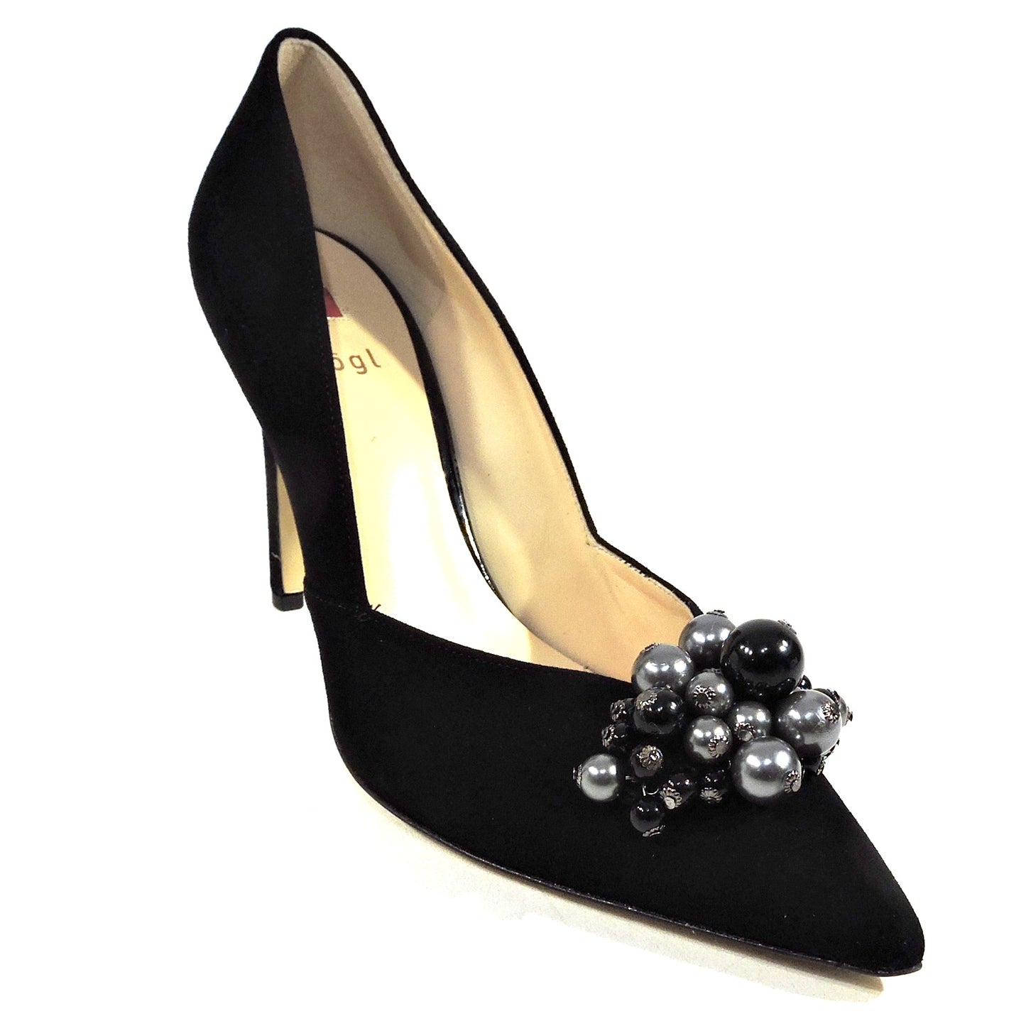 HOGL ⚜ WOMEN'S BLACK SUEDE COMFORT FASHION PUMPS BOUTIQUE
