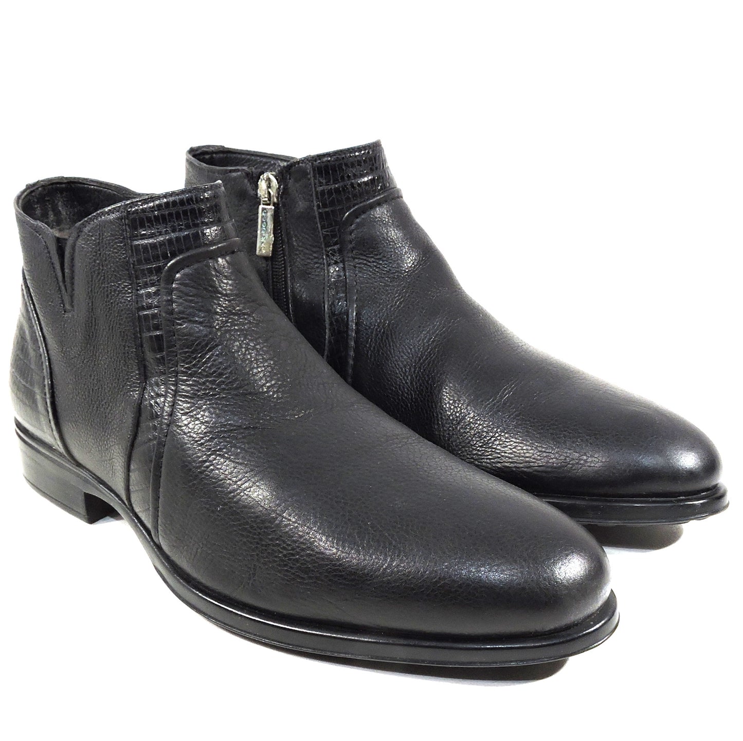 GOODMAN ๐ฎ๐น MEN'S BLACK SOFT LEATHER WINTER FUR COMFORT BOOTS