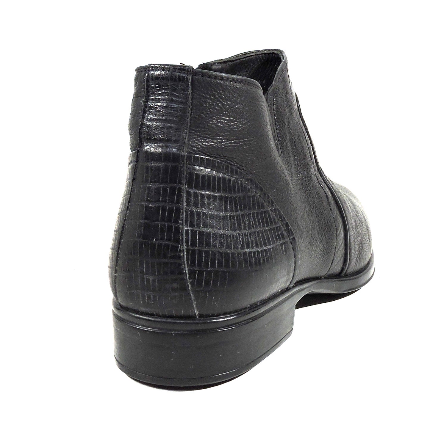 GOODMAN ๐ฎ๐น MEN'S BLACK SOFT LEATHER WINTER FUR COMFORT BOOTS