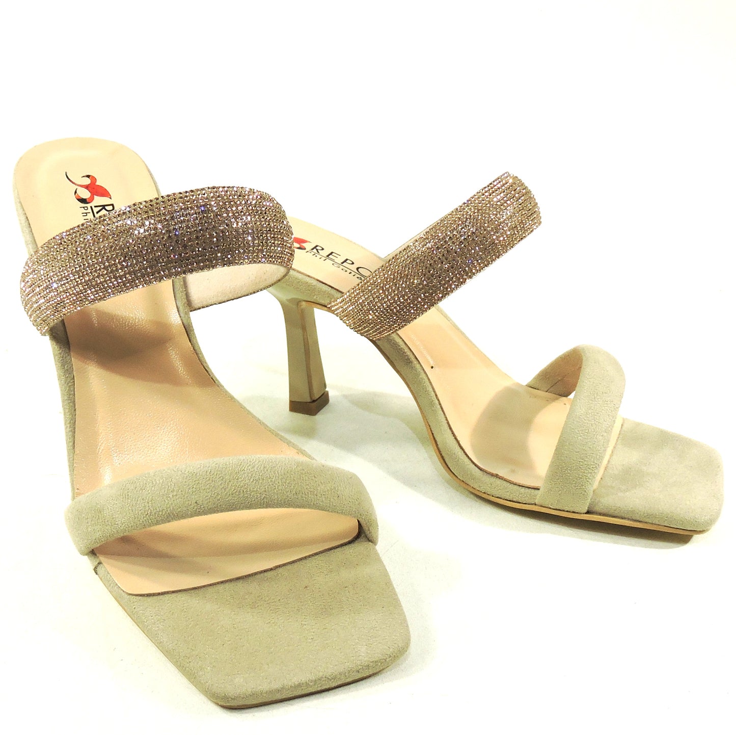 REPO BY PHIL GATIER ๐ฎ๐น WOMEN'S GREY SUEDE COMFORT SUMMER MULES