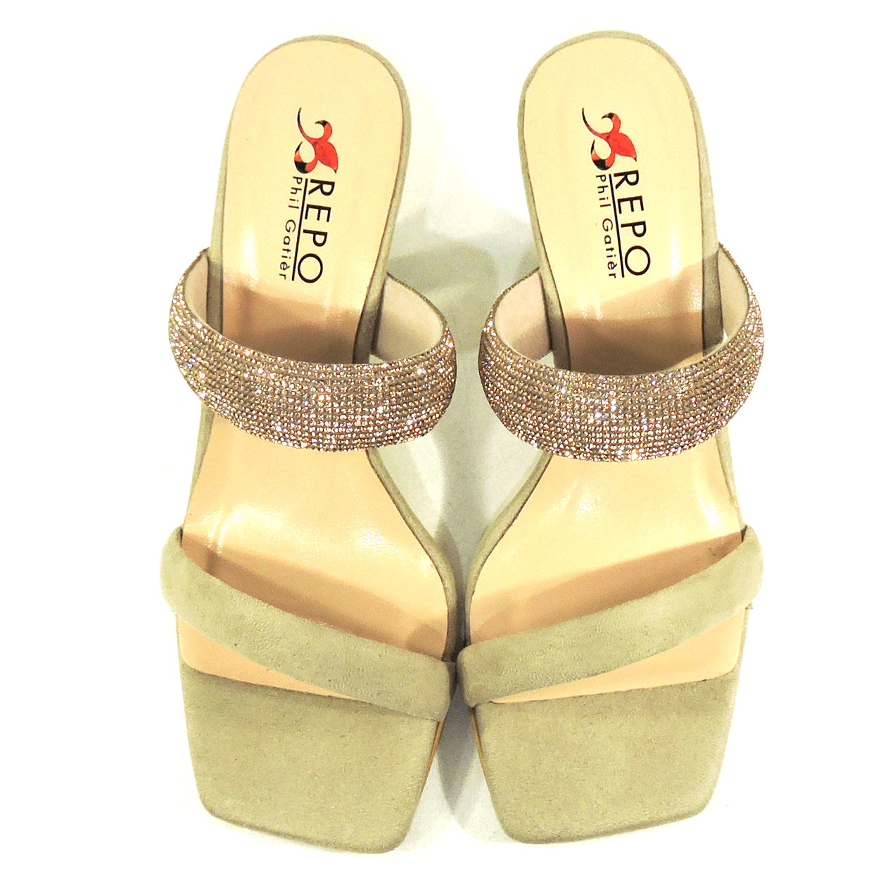 REPO BY PHIL GATIER ๐ฎ๐น WOMEN'S GREY SUEDE COMFORT SUMMER MULES