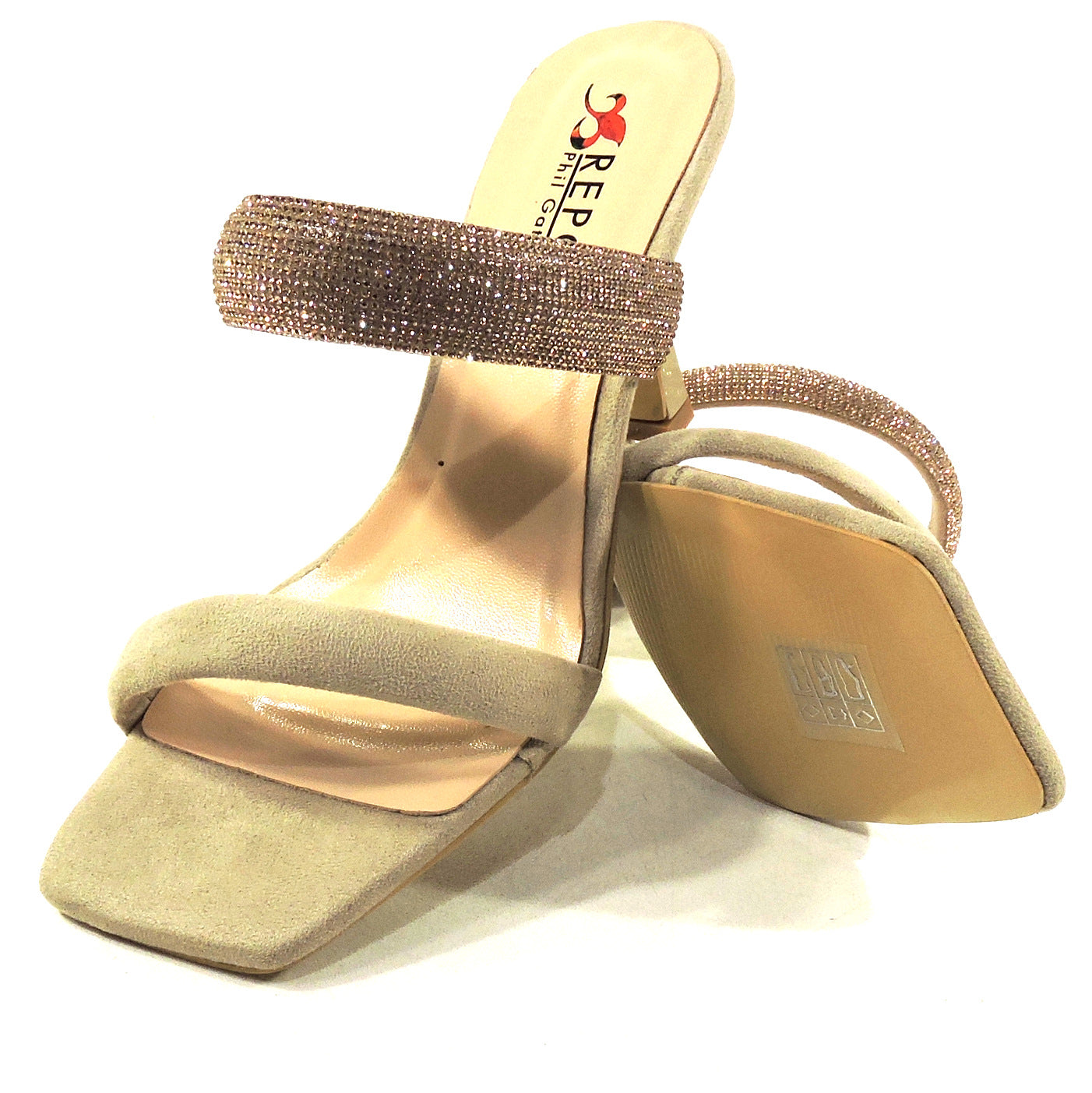 REPO BY PHIL GATIER ๐ฎ๐น WOMEN'S GREY SUEDE COMFORT SUMMER MULES
