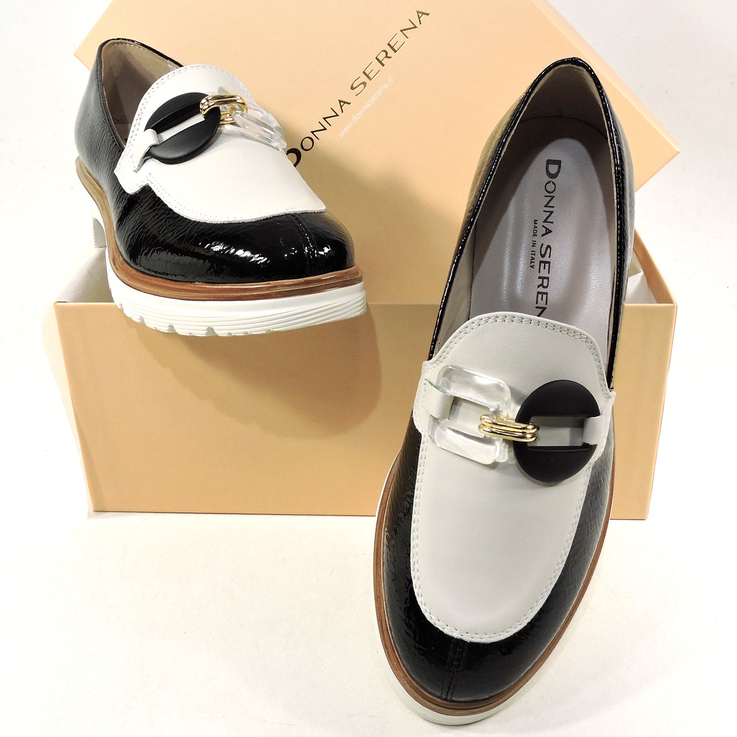 DONNA SERENA ๐ฎ๐น WOMEN'S LEATHER COMFORT FASHION LOAFERS