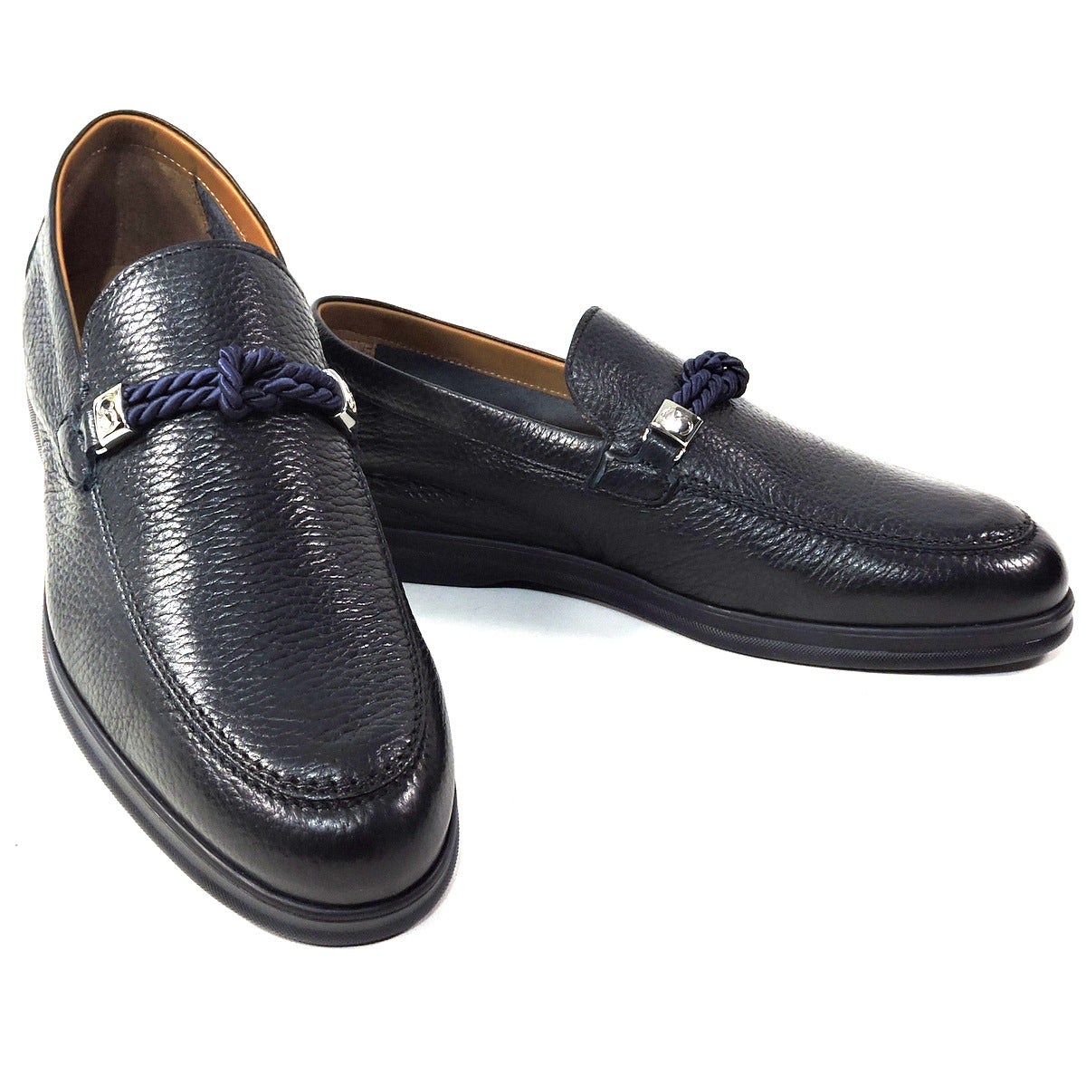 CASADEI 🇮🇹 MEN'S BLACK SOFT LEATHER COMFORT LOAFERS