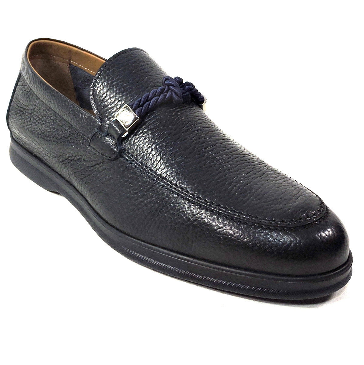 CASADEI 🇮🇹 MEN'S BLACK SOFT LEATHER COMFORT LOAFERS