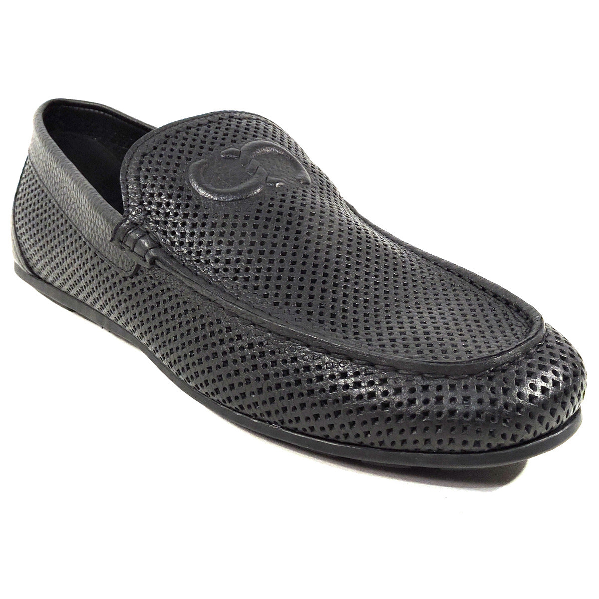 CASADEI š®š¹ MEN'S BLACK SOFT LEATHER COMFORT SUMMER LOAFERS